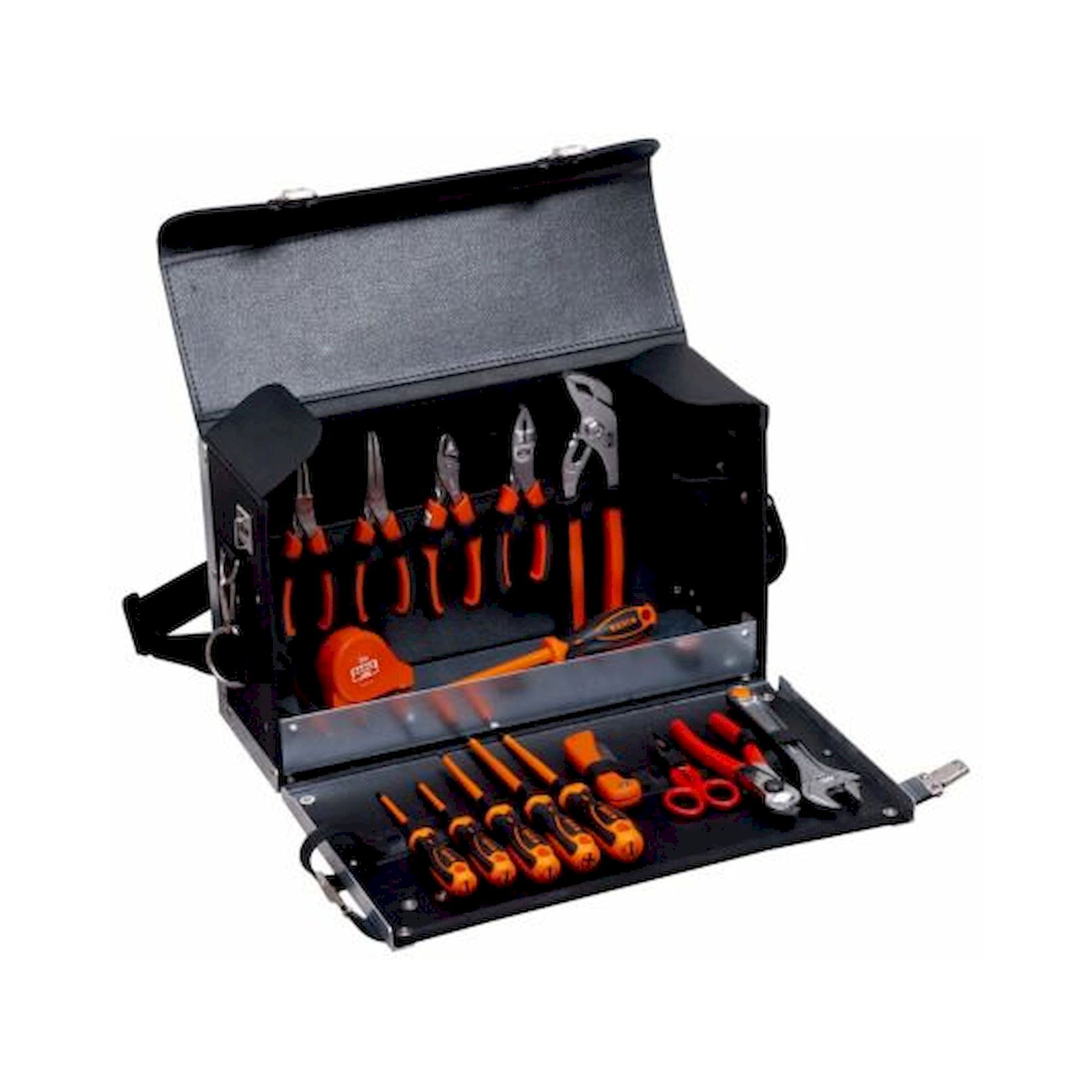 Bahco 982000170. Werkzeugsatz in Ledertasche - 16-teilig