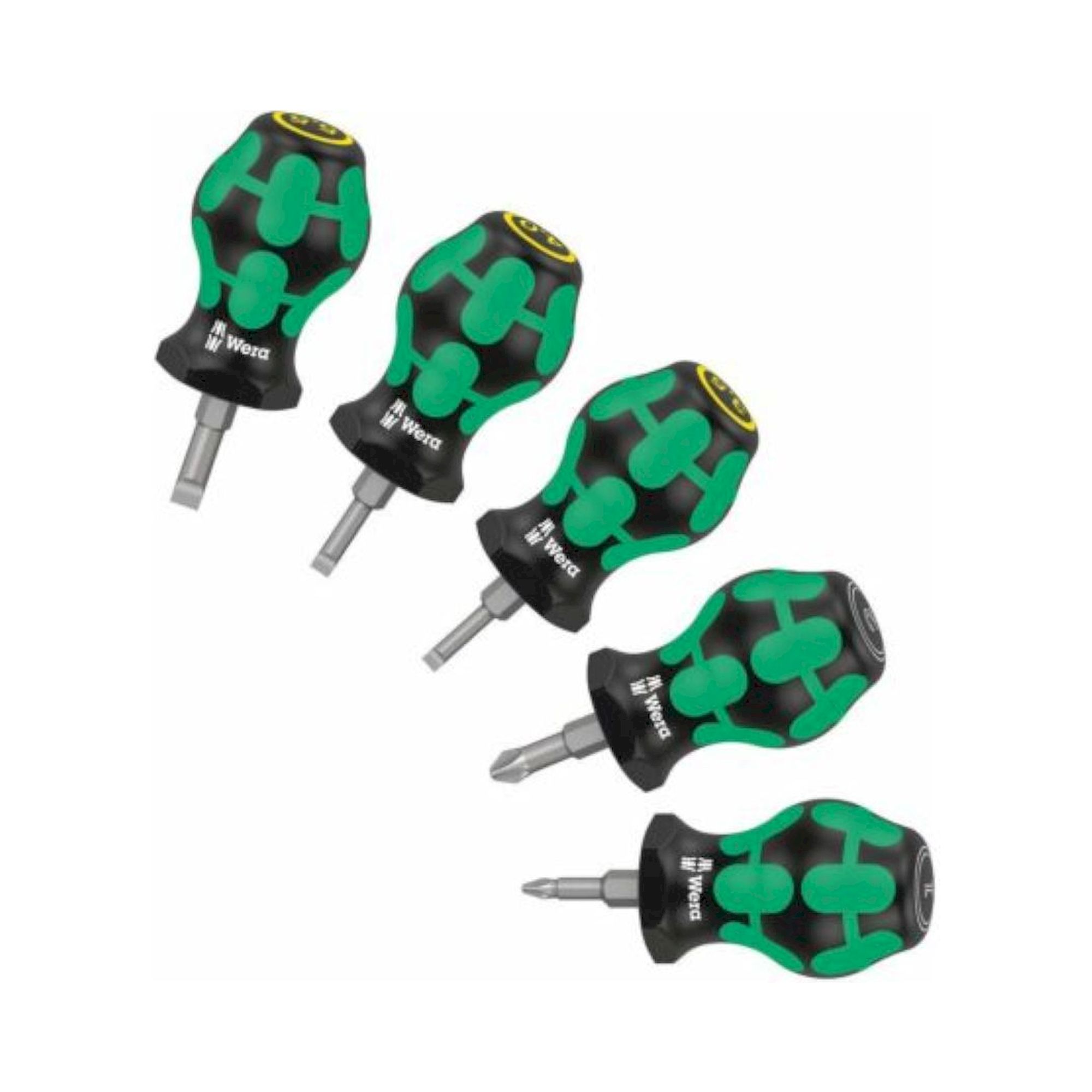 Wera 05008871001. Stubby Set 2 Schraubendrehersatz, 5-teilig