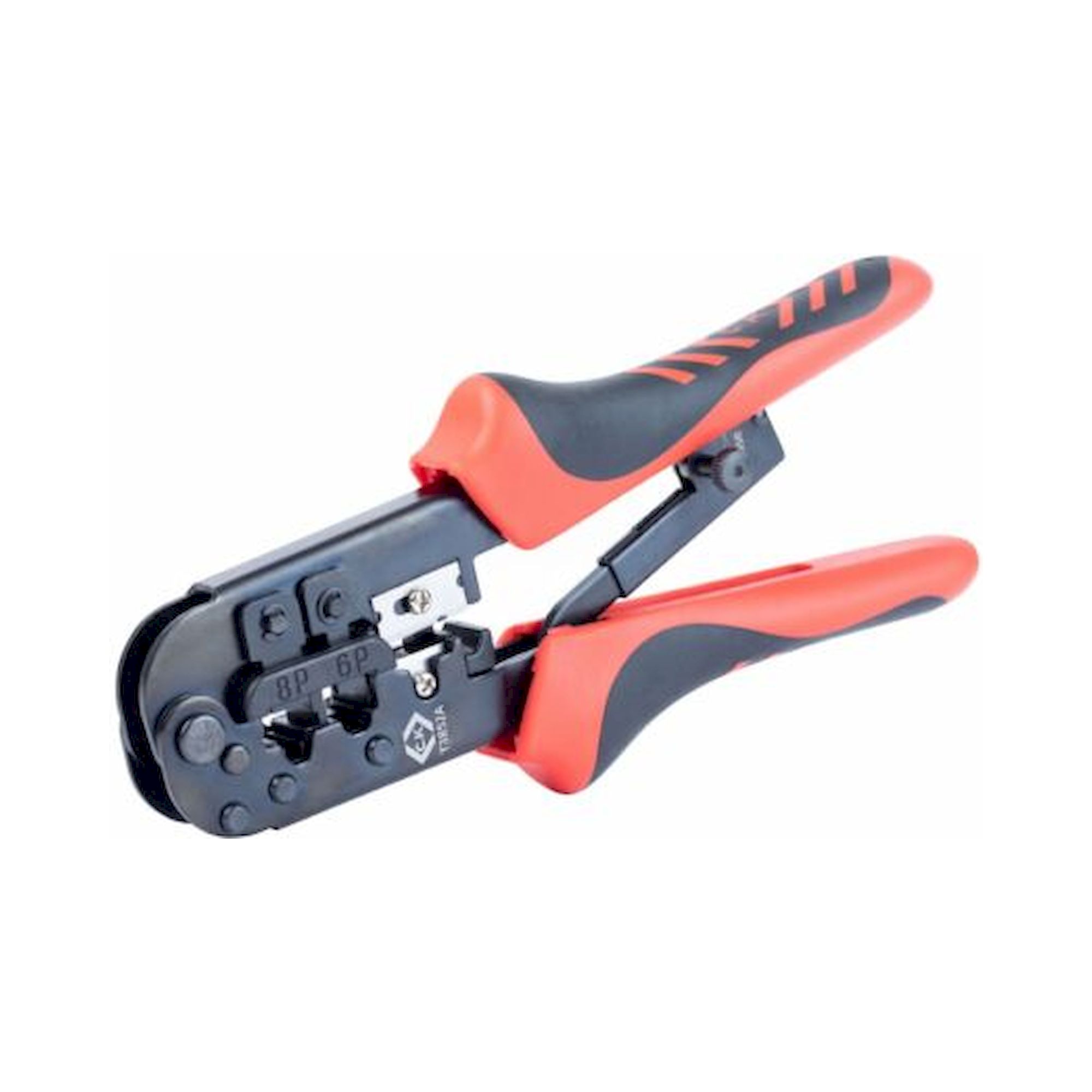 C.K T3852A. Crimping pliers with ratchet mechanism for modular plugs 6/8P