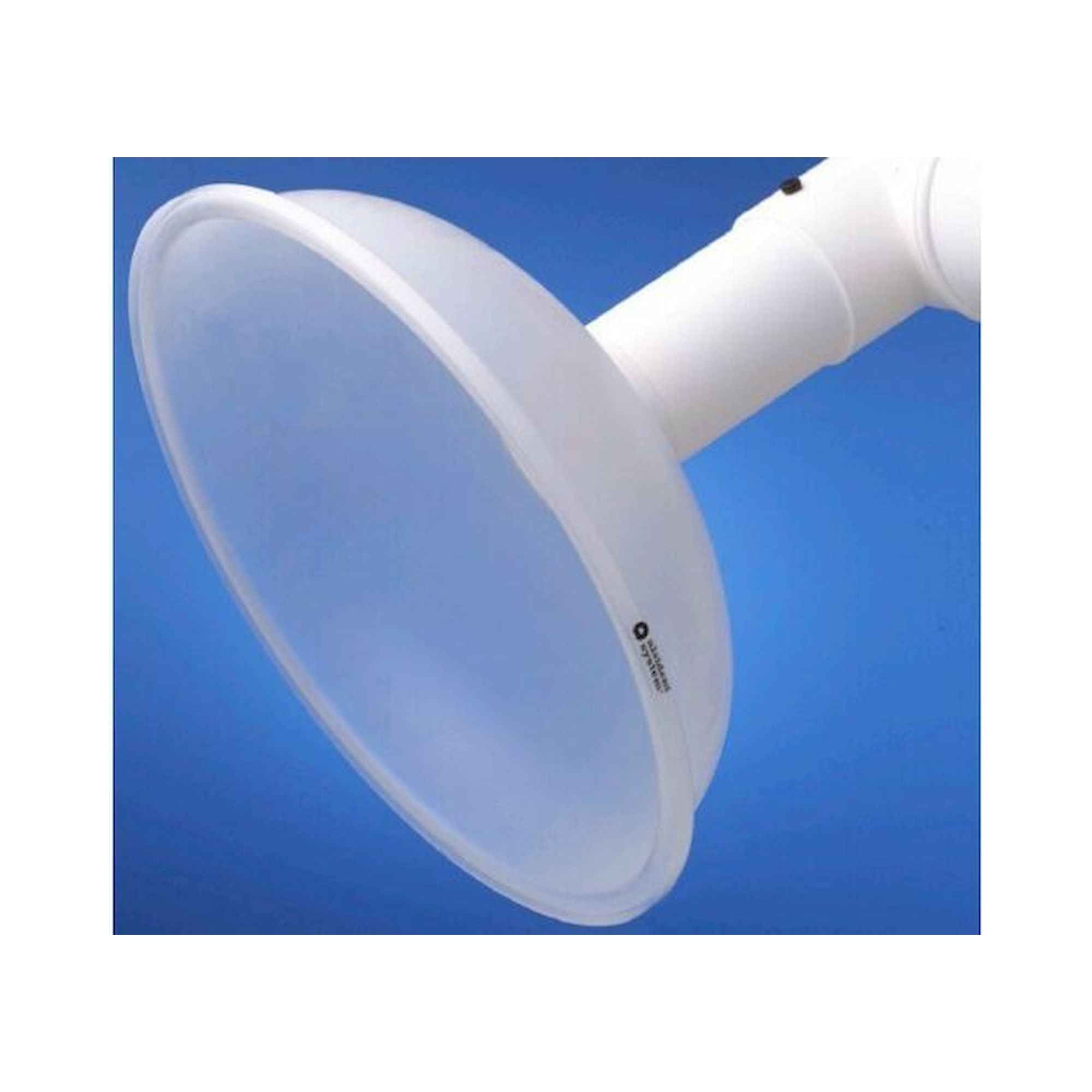 Alsident 1-10050-7-5. Ro with hood DN100, d.500 mm, PP, white
