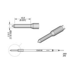 JBC C245168. Thermischer Lochstanzer für Kunststoff Ø 3.1