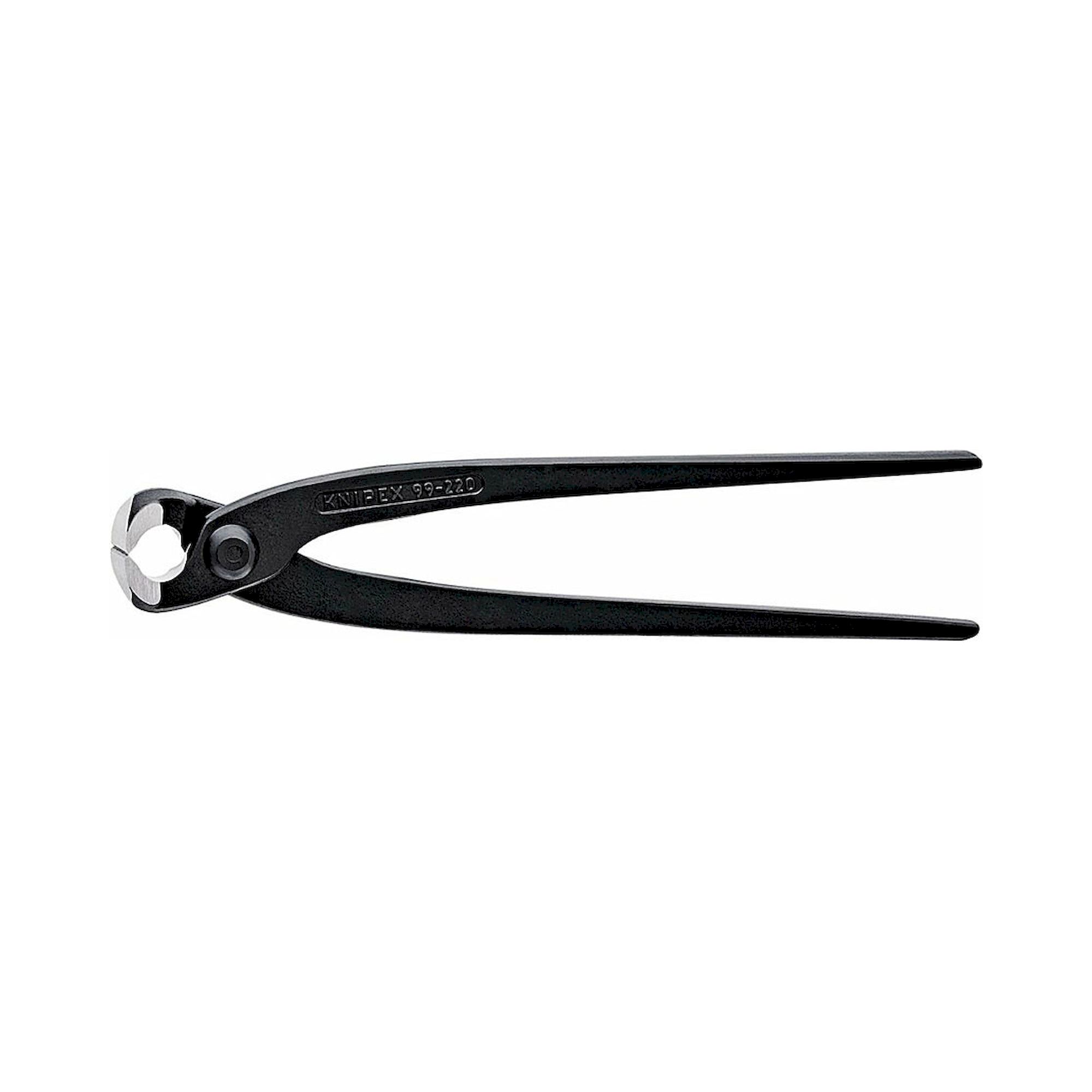 Knipex 99 00 220 SB. Monierzange (Rabitz- oder Flechterzange), schwarz atramentiert, 220 mm (SB-Karte/Blister)