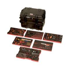 Bahco 4750RCWD4FF1. Stabiler Hartschalenkoffer mit Werkzeugsatz für den Allzweckeinsatz