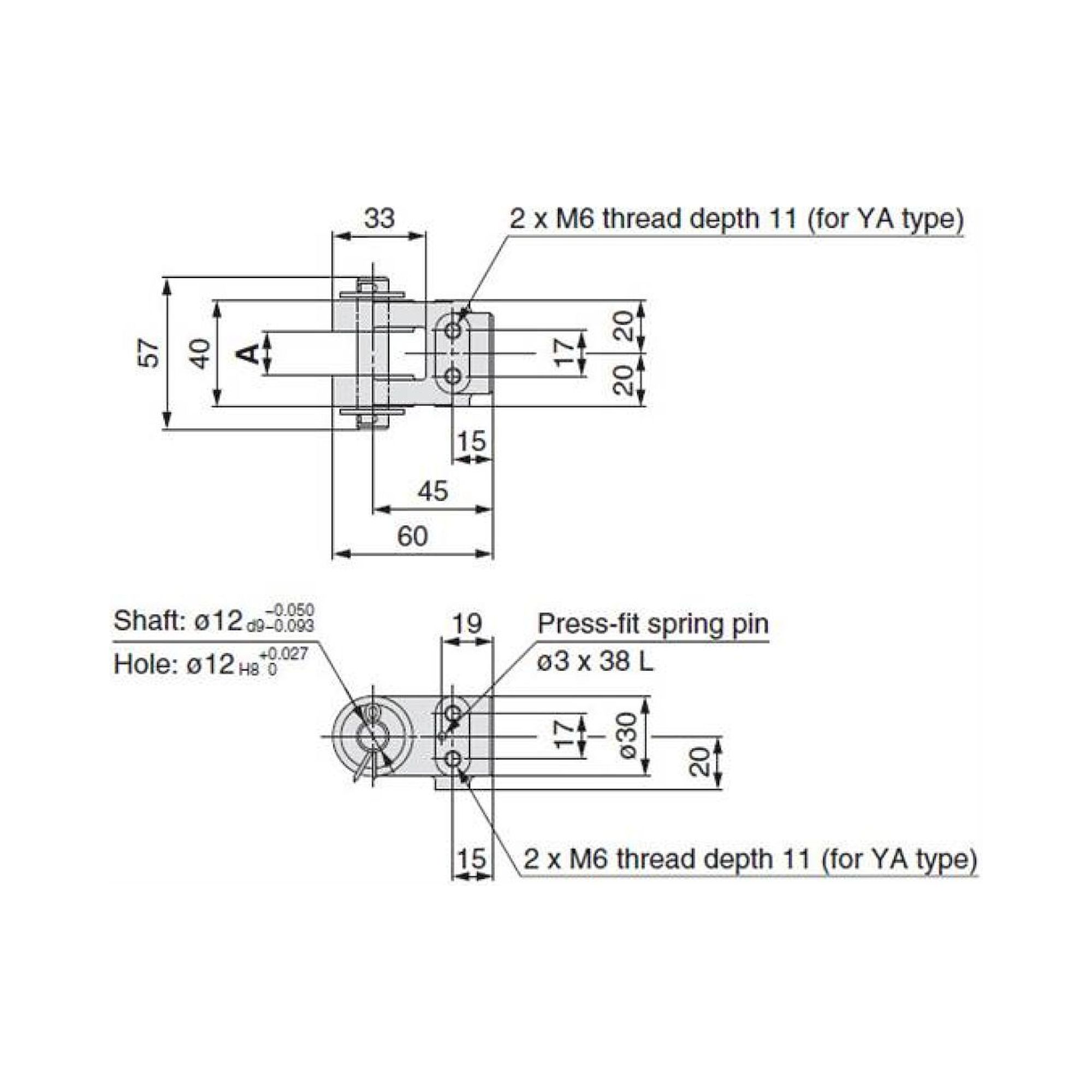 SMC CKB-IA04. CLK2, Accessory, Single Knuckle Joint