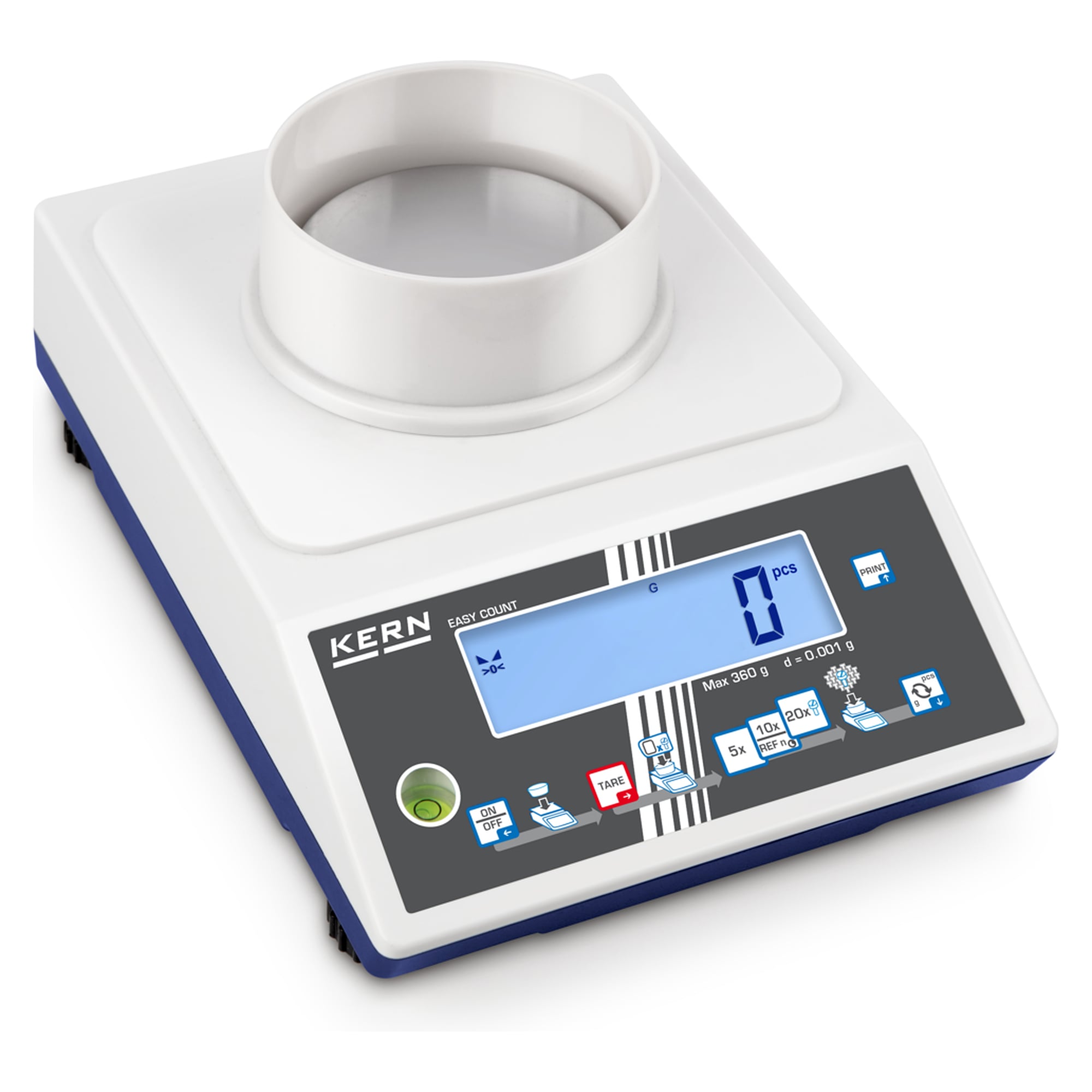 IoT-Line Zählwaage 360 g Ablesbarkeit 0