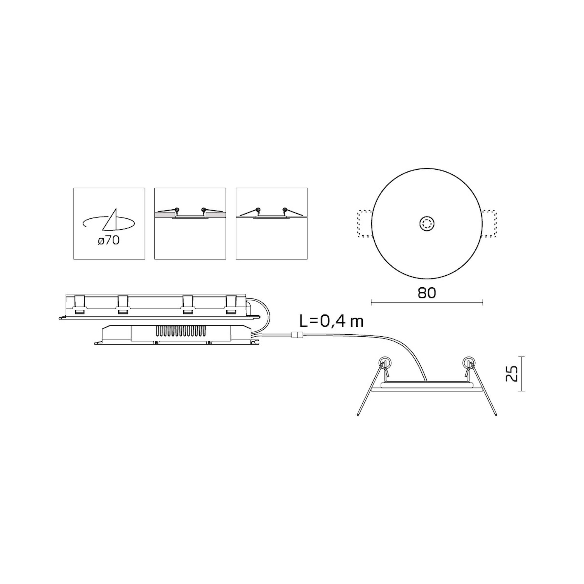 Glamox COBRA-R70 luminaire de secours, 430 lm