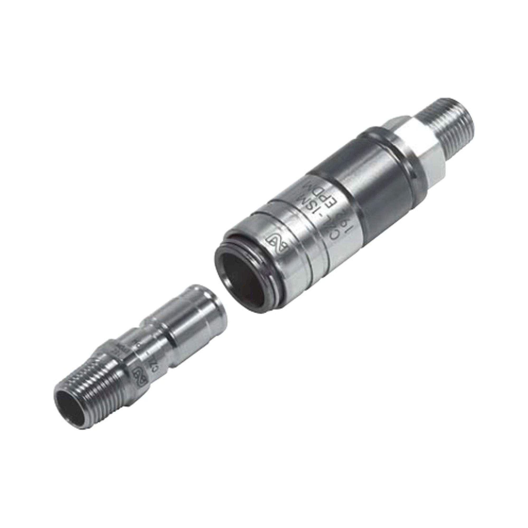 Nitto Kohki Compact Zero Spill Cupla. Quick Connect Coupling CZL-2SM, SUS , EPDM 