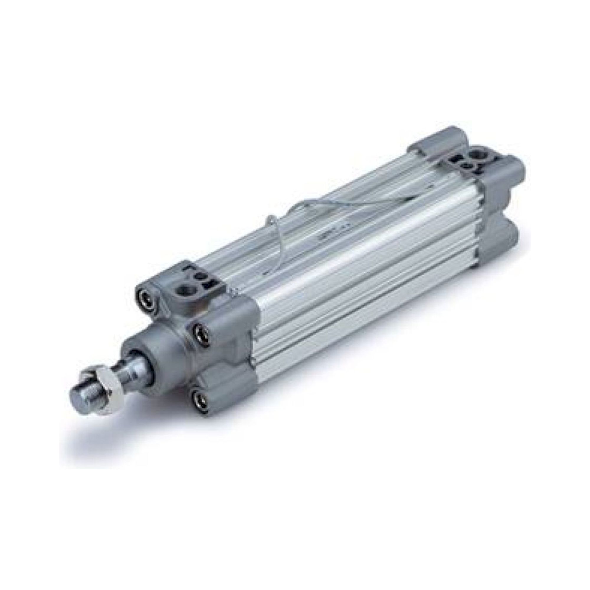 SMC CP96SDB50-600C. CP96S(D), ISO-Zylinder 15552, doppeltwirkend, einseitige / durchgehende Kolbenstange mit pneumatischer und elastischer Dämpfung beidseitig