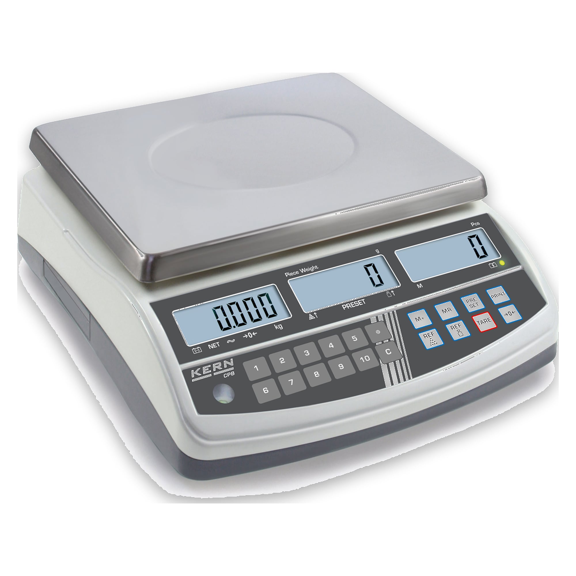 Zählwaage 15 kg Ablesbarkeit 0,0002 kg - KERN CPB 15K0.2N