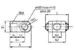 SMC YU-10. Joint and Type A & B Mounting Bracket