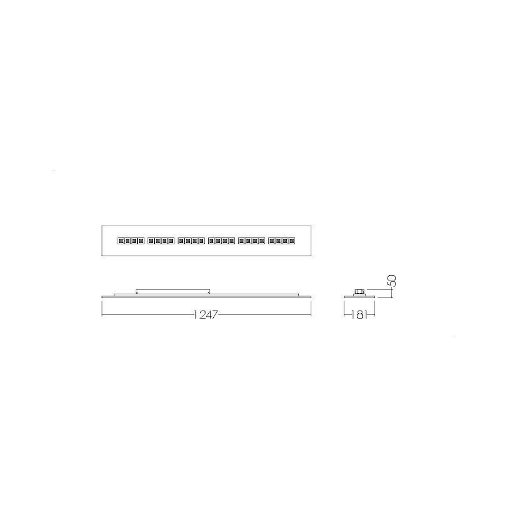 Glamox CREP-RT184x1250 luminaire encastré, 2600 lm, 4000 K, à gradation DALI