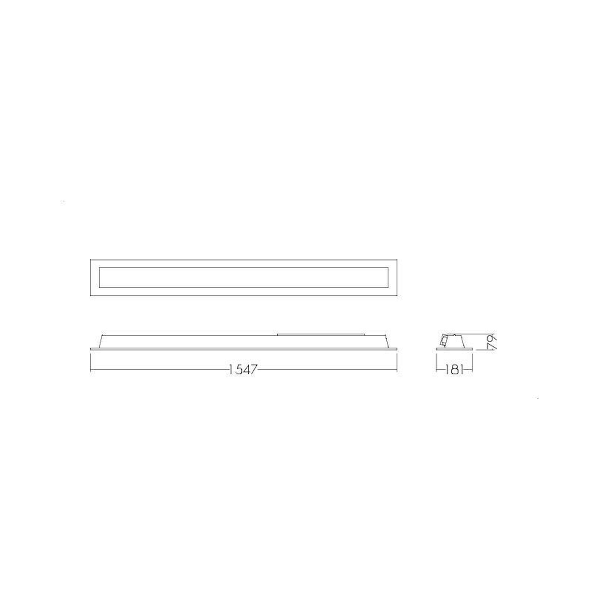 Glamox CREP-RT184x1550 Einbauleuchte, 3100 lm, 4000 K, DALI-dimmbar