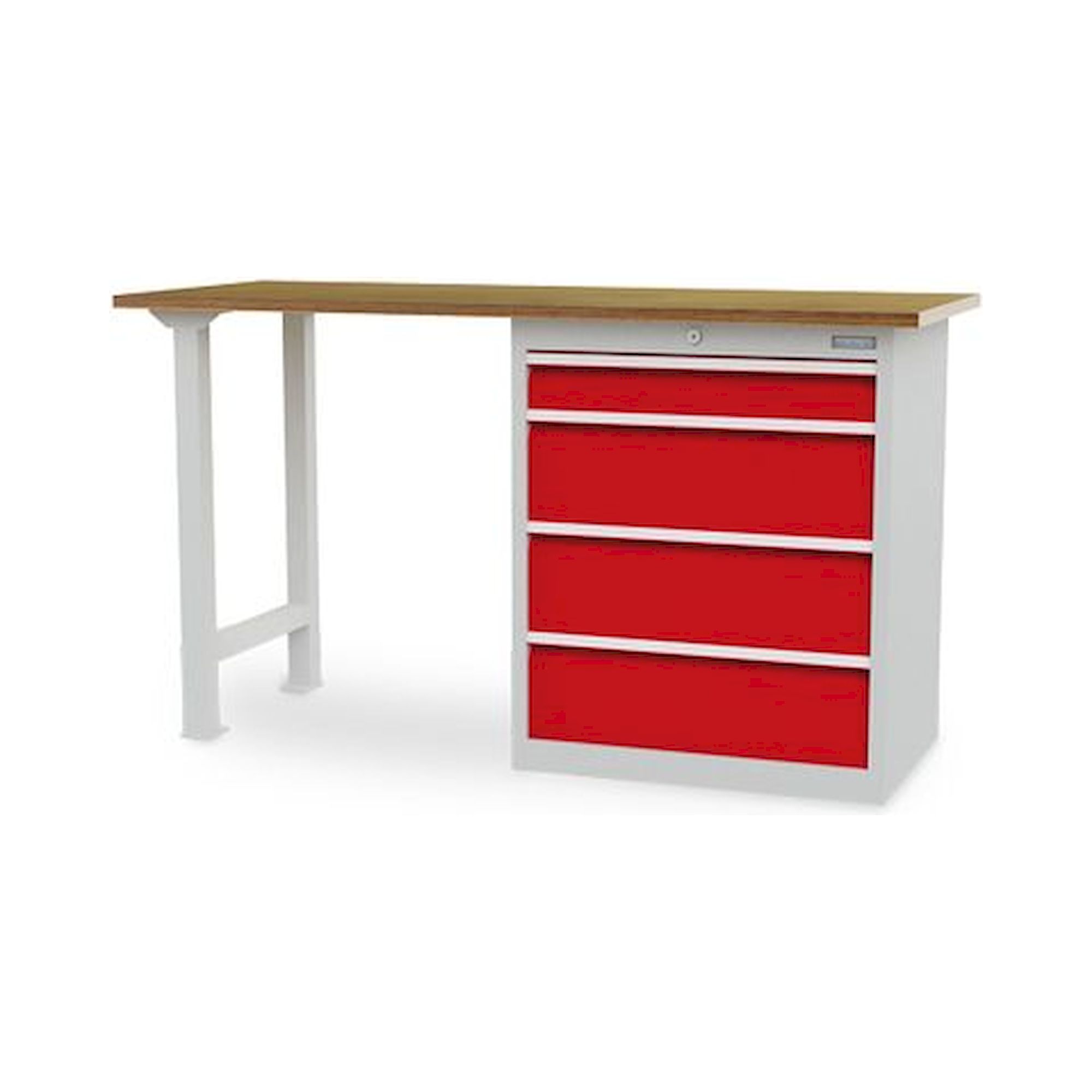 Bedrunka+Hirth 03.068.103. Reihenwerkbank, Tiefe 600 mm, R 24-16, Schubladenanzahl: 4