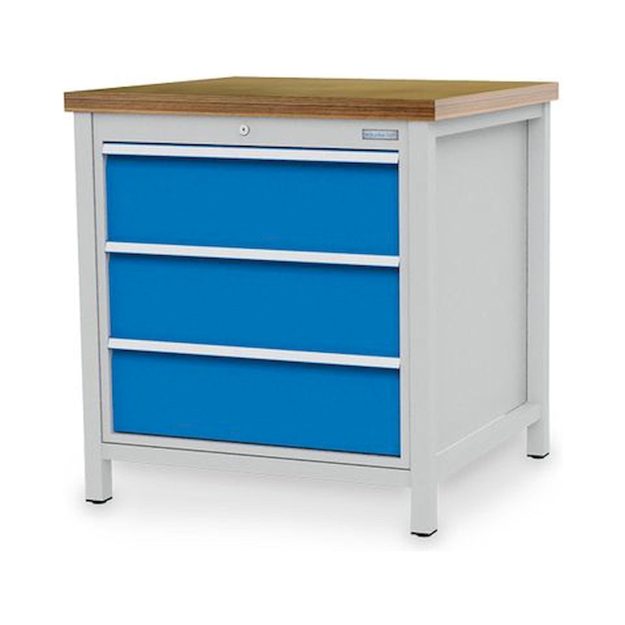 Bedrunka+Hirth 03.075.10V9. Kastenwerkbank, Tiefe 750 mm, R 24-24, Schubladenanzahl: 3