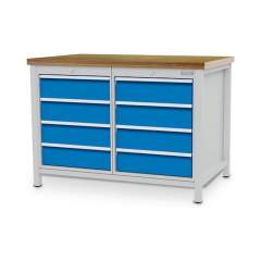 Bedrunka+Hirth 03.12.08V9. Kastenwerkbank, Tiefe 750 mm, R 18-24, Schubladenanzahl: 8