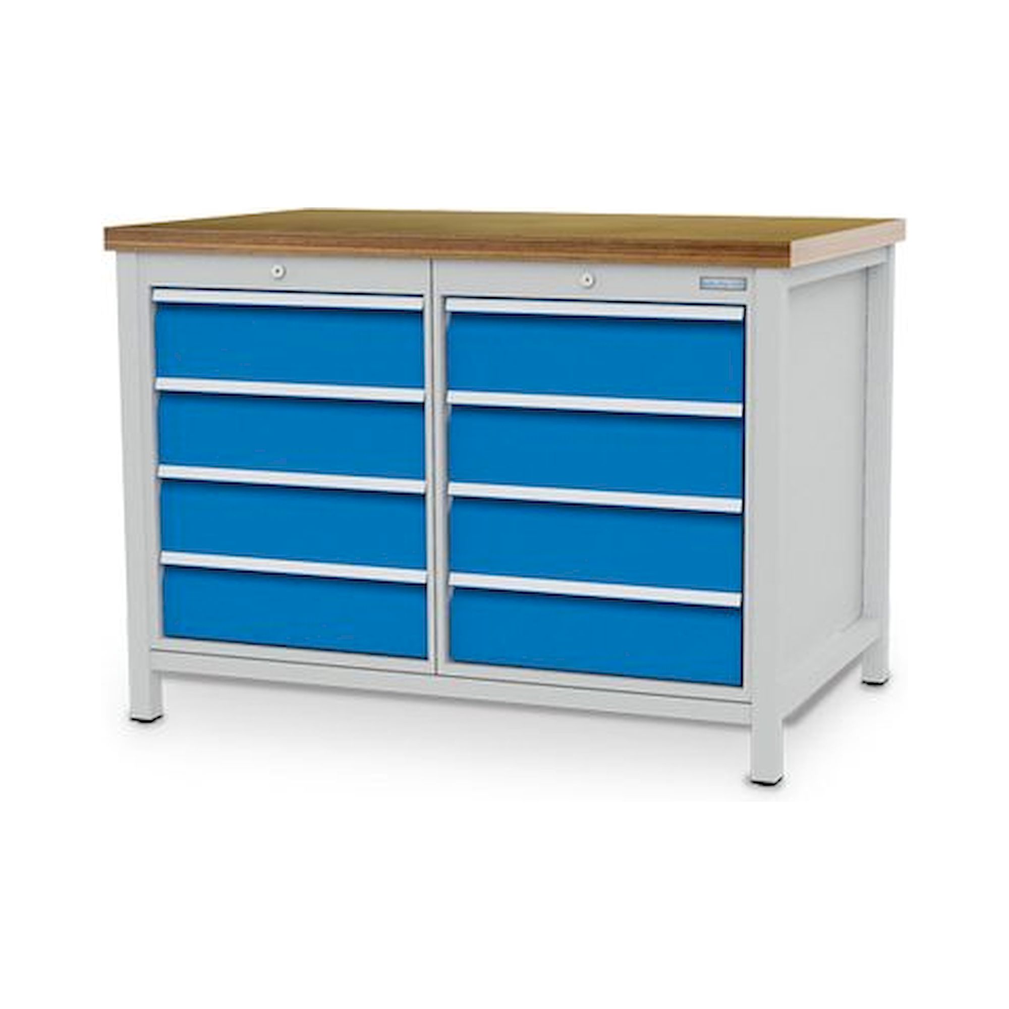 Bedrunka+Hirth 03.12.08V. Kastenwerkbank, Tiefe 750 mm, R 18-24, Schubladenanzahl: 8