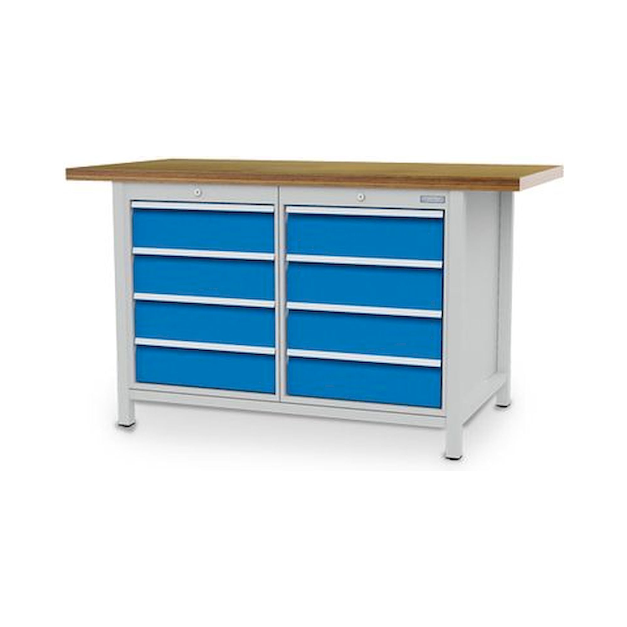 Bedrunka+Hirth 03.14.08V. Kastenwerkbank, Tiefe 750 mm, R 18-24, Schubladenanzahl: 8