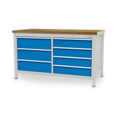 Bedrunka+Hirth 03.15.34V9A. Kastenwerkbank Breite 1500 mm, R24-24, 7xSchublade