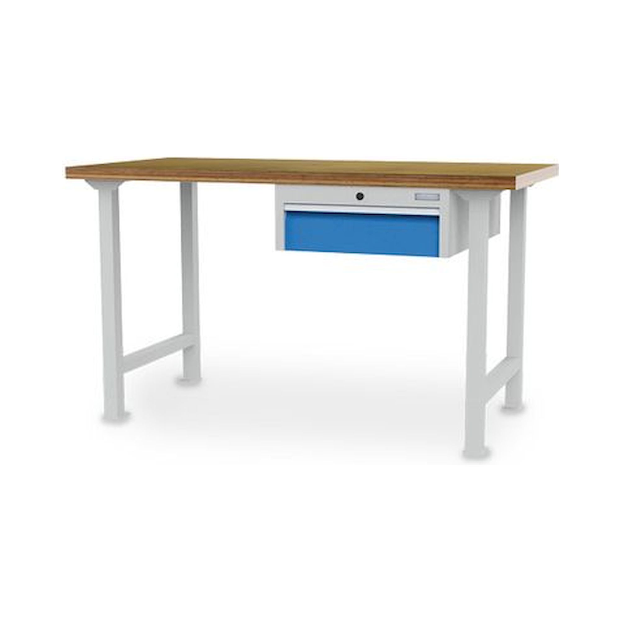 Bedrunka+Hirth 03.15.520.1VA. Reihenwerkbank Breite 1500 mm, R18-24, Hängeschubladenblock, 1xSchublade