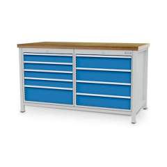 Bedrunka+Hirth 03.15.54V9. Kastenwerkbank, Tiefe 750 mm, R 24-24, Schubladenanzahl: 9
