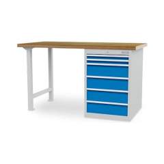 Bedrunka+Hirth 03.15.580.7V. Reihenwerkbank, Tiefe 750 mm, R 18-24, Schubladenanzahl: 6