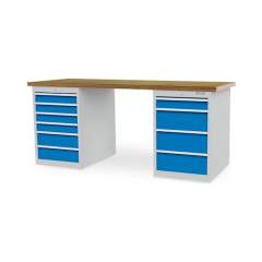 Bedrunka+Hirth 03.20.580.22V. Reihenwerkbank, Tiefe 750 mm, R 18-24, Schubladenanzahl: 10