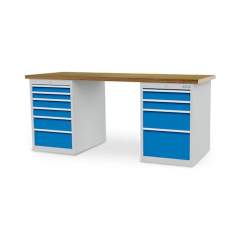 Bedrunka+Hirth 03.15.580.232V. Reihenwerkbank, Tiefe 750 mm, R 18-24, Schubladenanzahl: 10