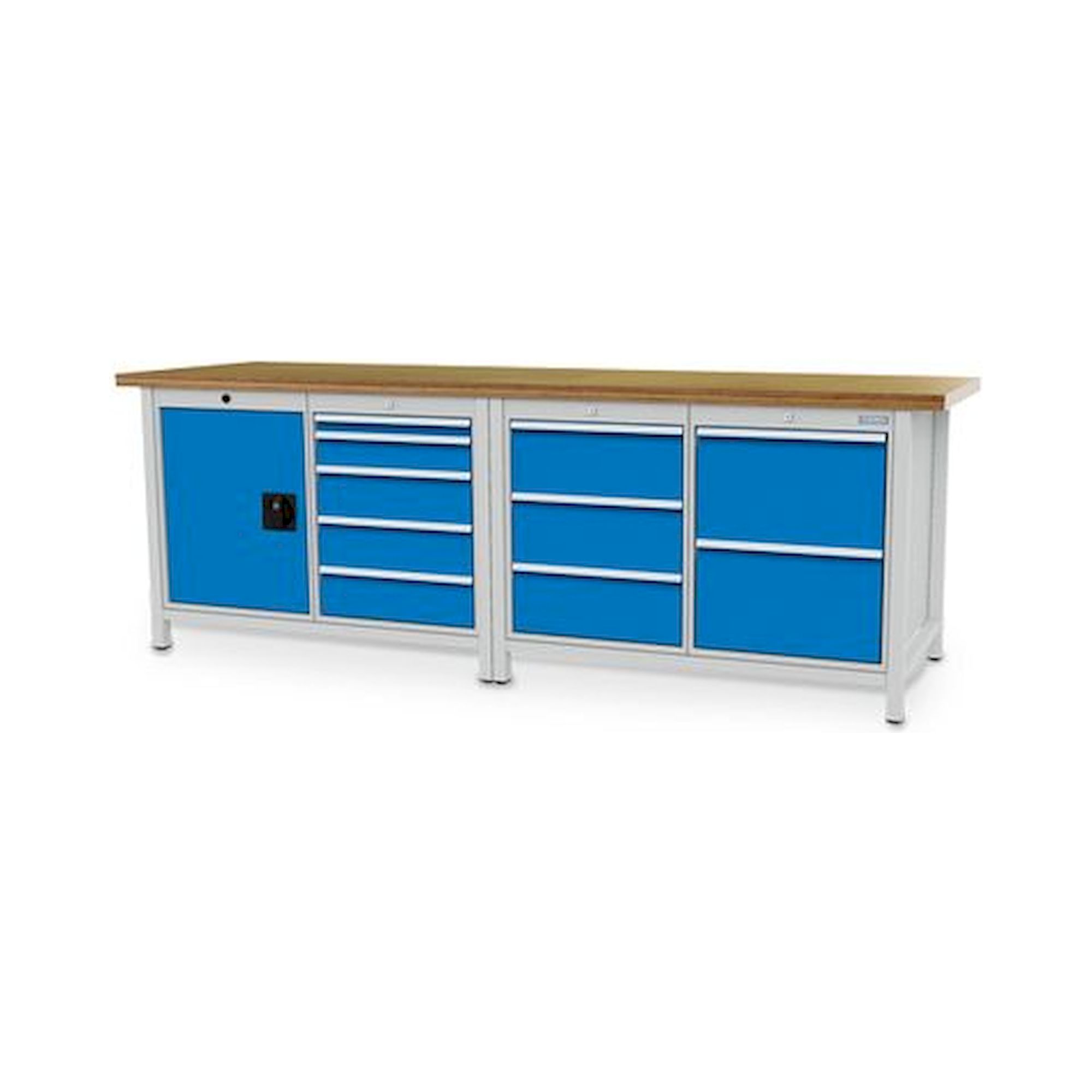 Bedrunka+Hirth 03.25.1532V. Kastenwerkbank, Tiefe 750 mm, R 18-24, Schubladenanzahl: 10