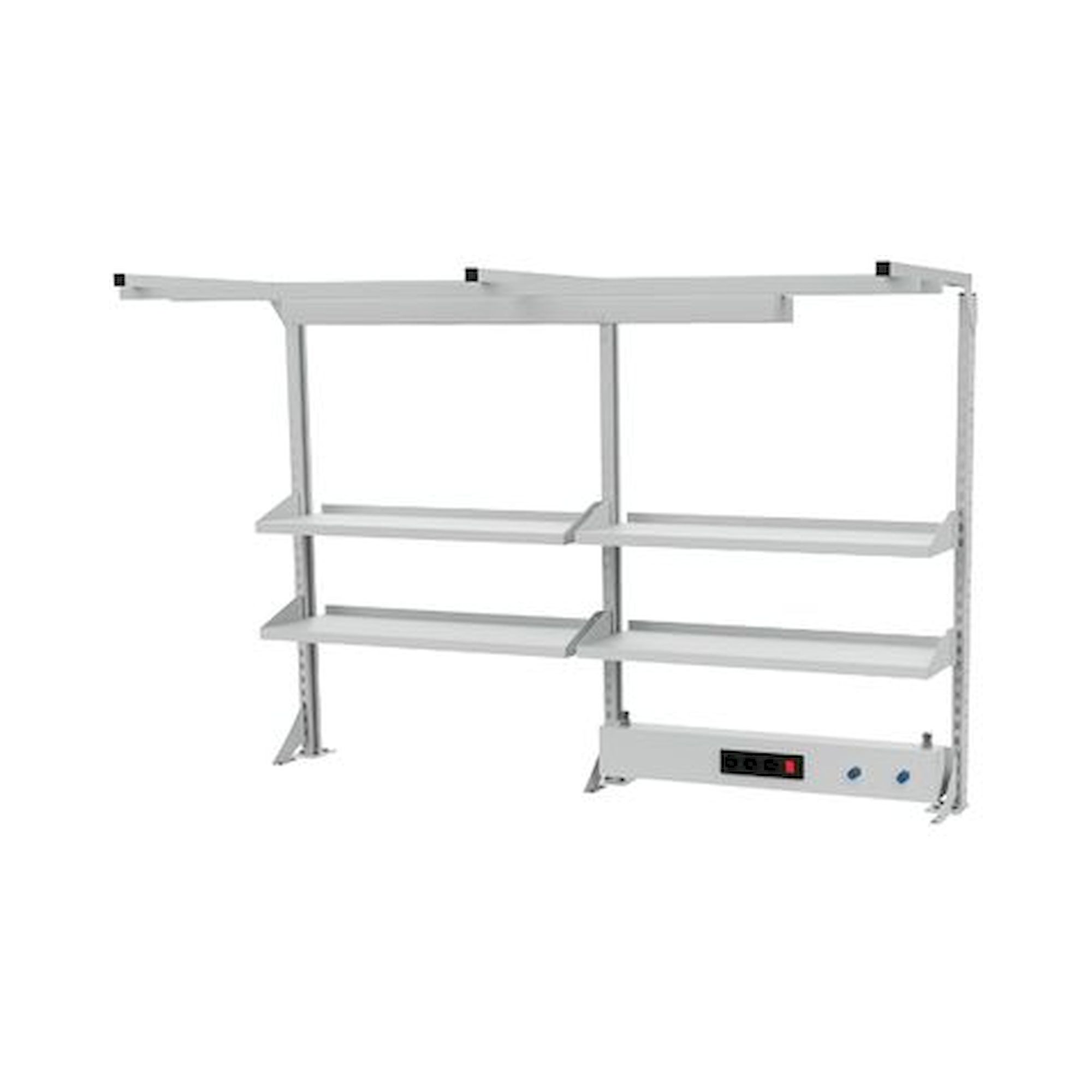 Bedrunka+Hirth 03.900.20.23-1. Multi-Wand-Aufbau Breite 2000, 1x Energiekanal, 4x Fachboden