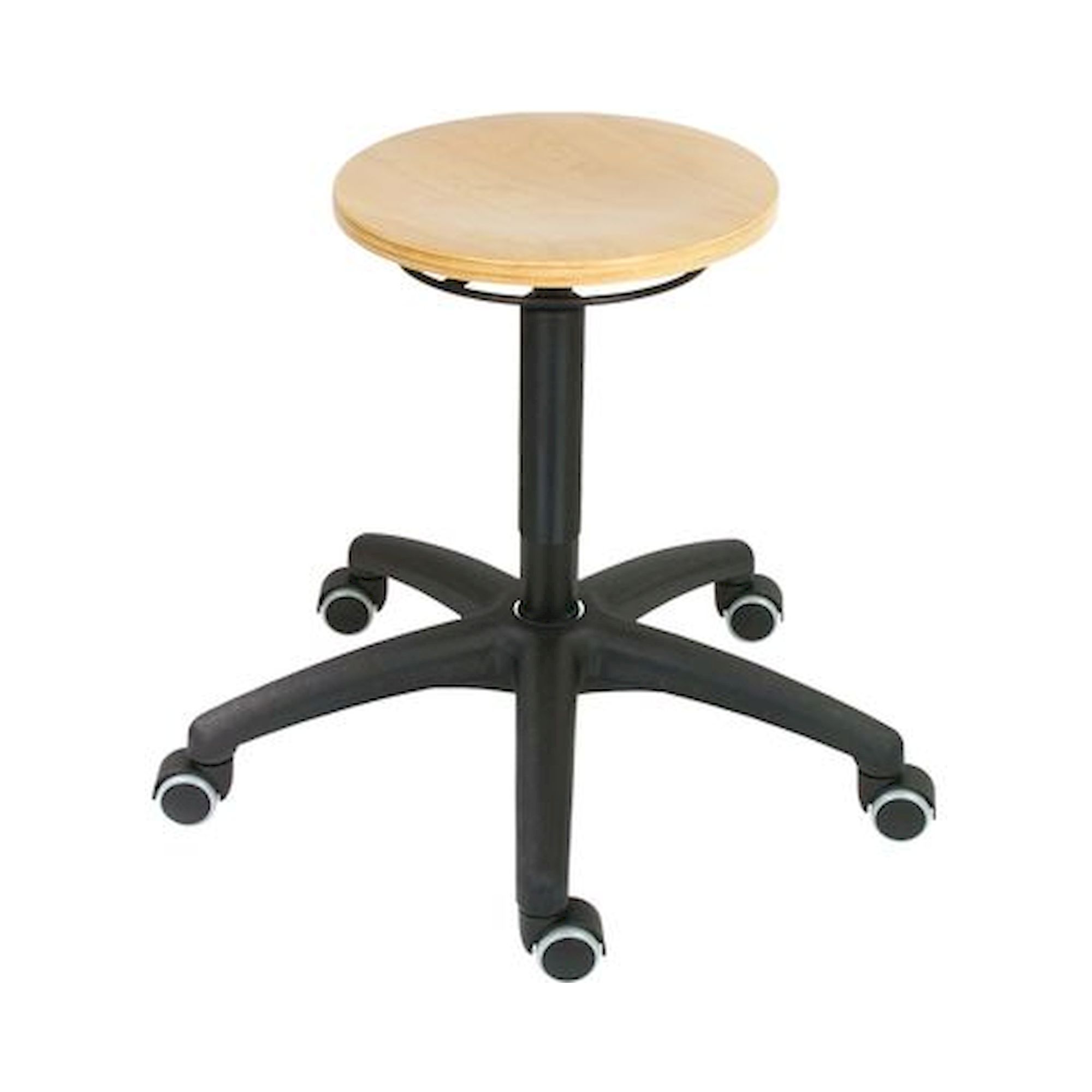 Bedrunka+Hirth 05.96.05A. Arbeitshocker Sitz Buche natur, lackiert