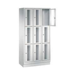 Bedrunka+Hirth 06.80.543. Fächerschrank mit 100 mm hoher Sockel, 3x5 Abteile, Abteilbreite in mm: 400