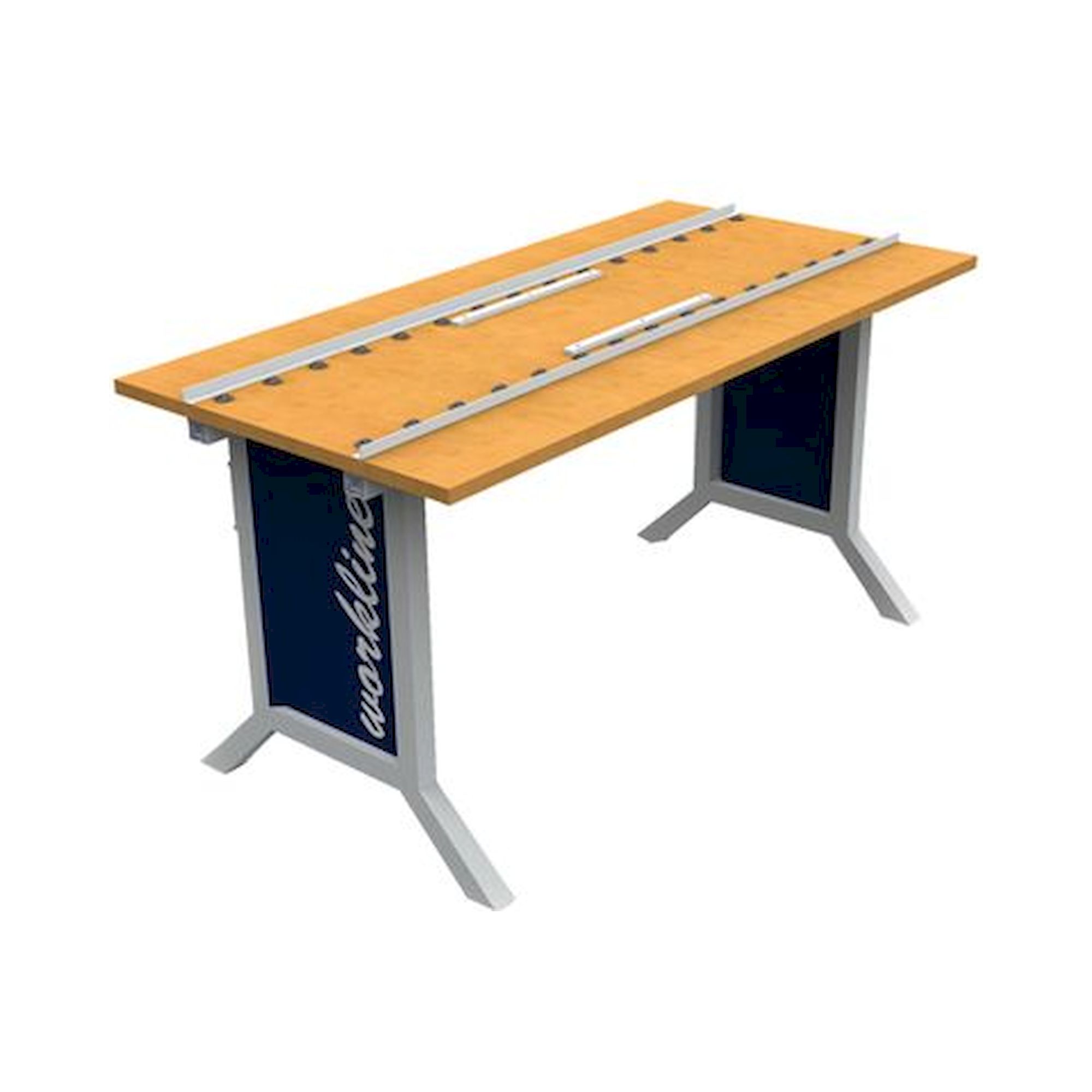 Bedrunka+Hirth 07.60.15.50. workline Kugeltisch mit Kugelleiste Tiefe 500, Tiefe 750, Klemmfeststellung