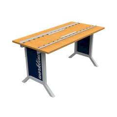 Bedrunka+Hirth 07.60.10.50. workline Kugeltisch mit Kugelleiste Tiefe 500, Breite 750, Klemmfeststellung