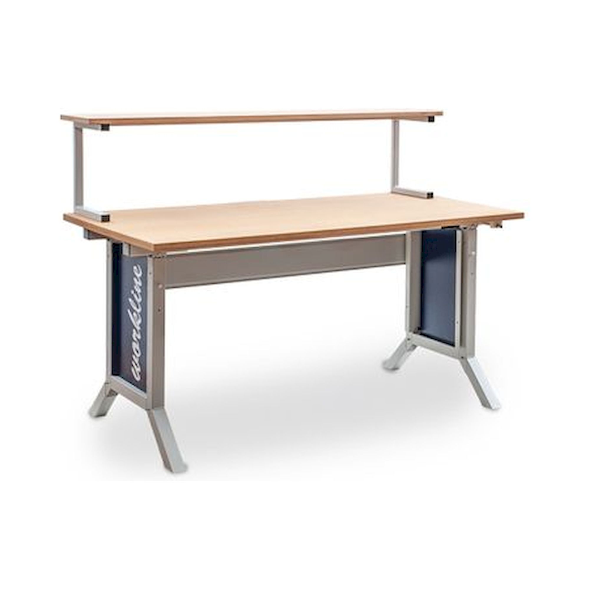 Bedrunka+Hirth 07.75.41KHV. workline Grundtischkombination, Kurbelverstellung, 1x Arbeitsplatte Buche Multiplex, 1x Ablage 3. Ebene