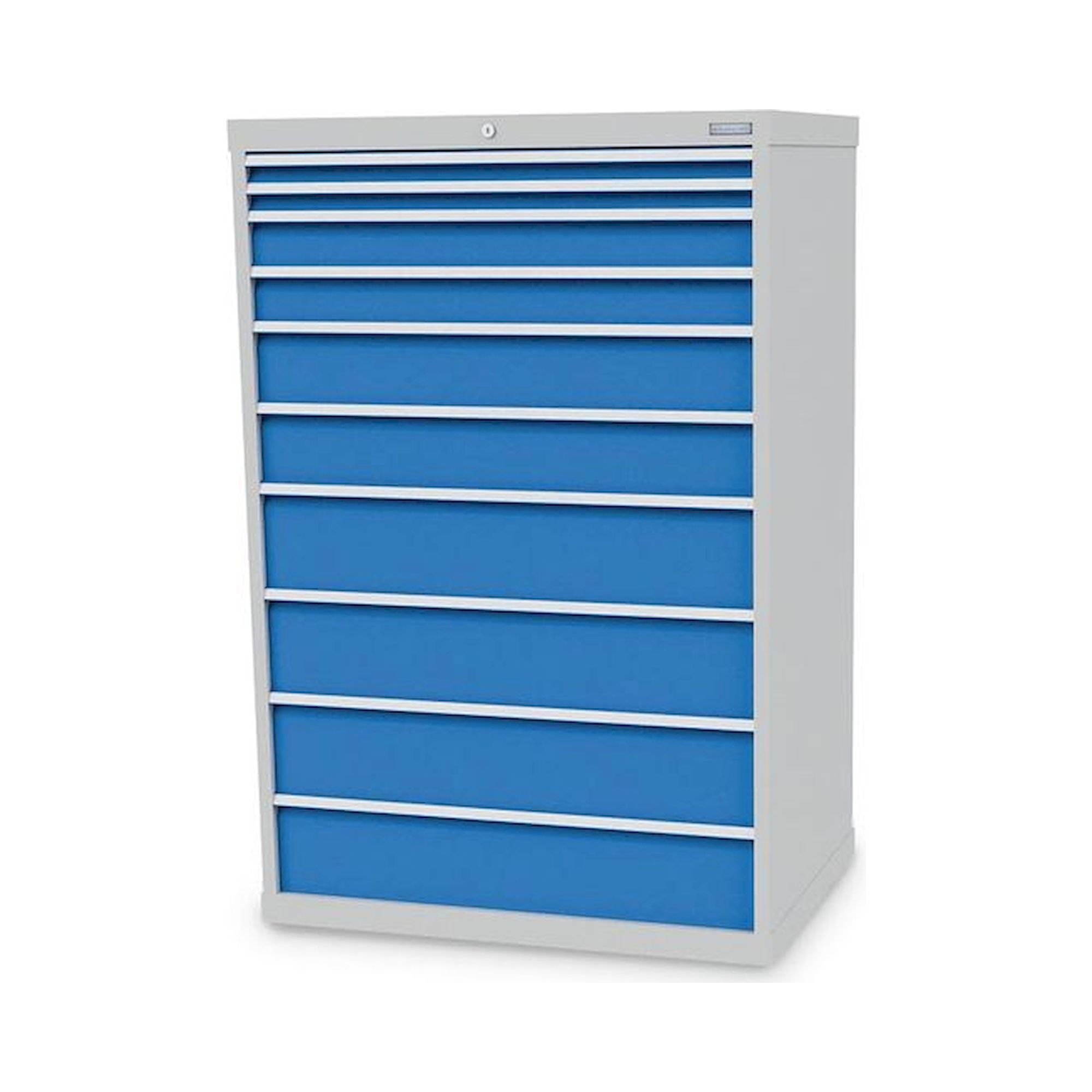 Bedrunka+Hirth 115/2224V10. Schubladenschrank, Tiefe 736 mm, R 36-24, Schubladenanzahl: 10
