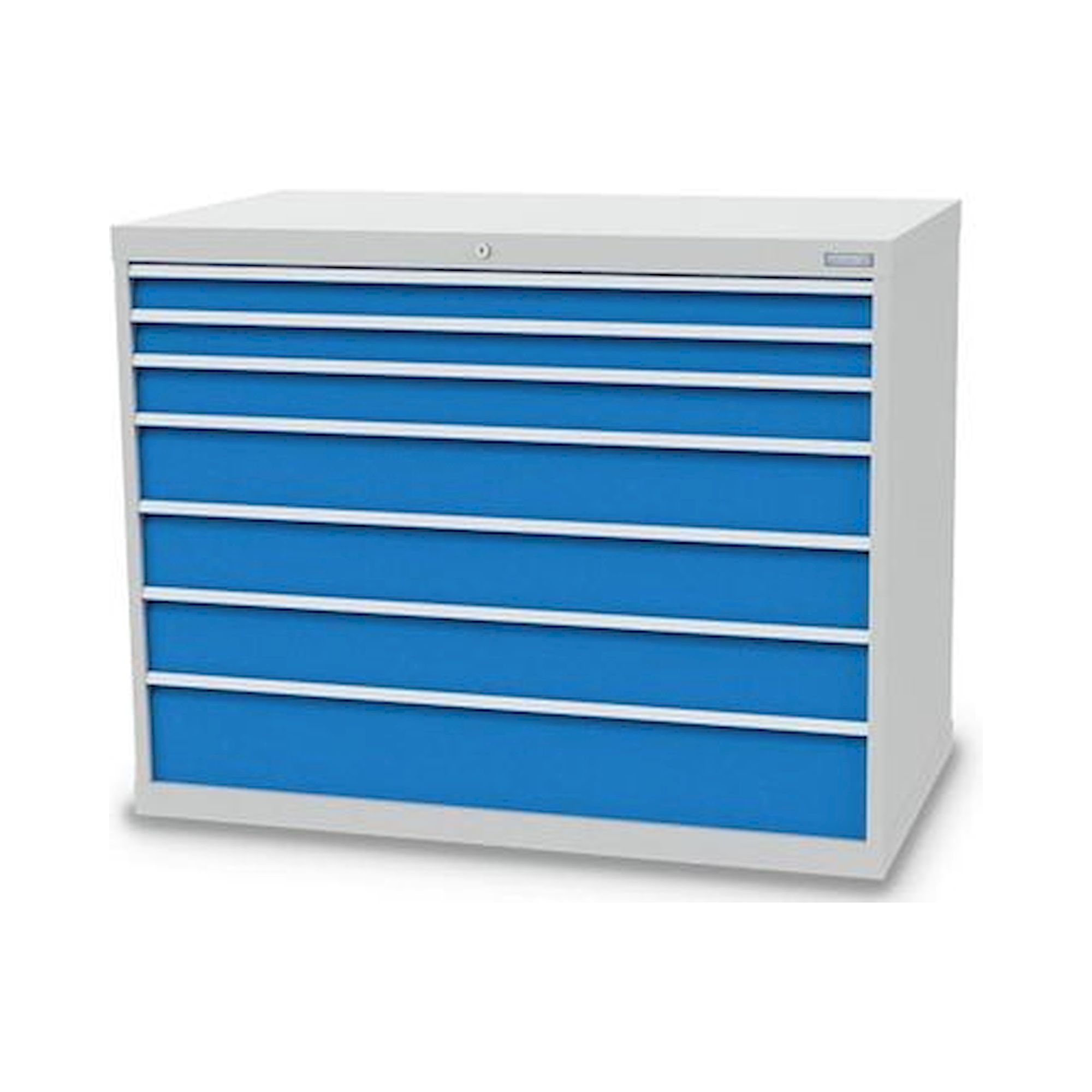 Bedrunka+Hirth 1300/2131V18. Schubladenschrank, Tiefe 736 mm, R 48-24, Schubladenanzahl: 7