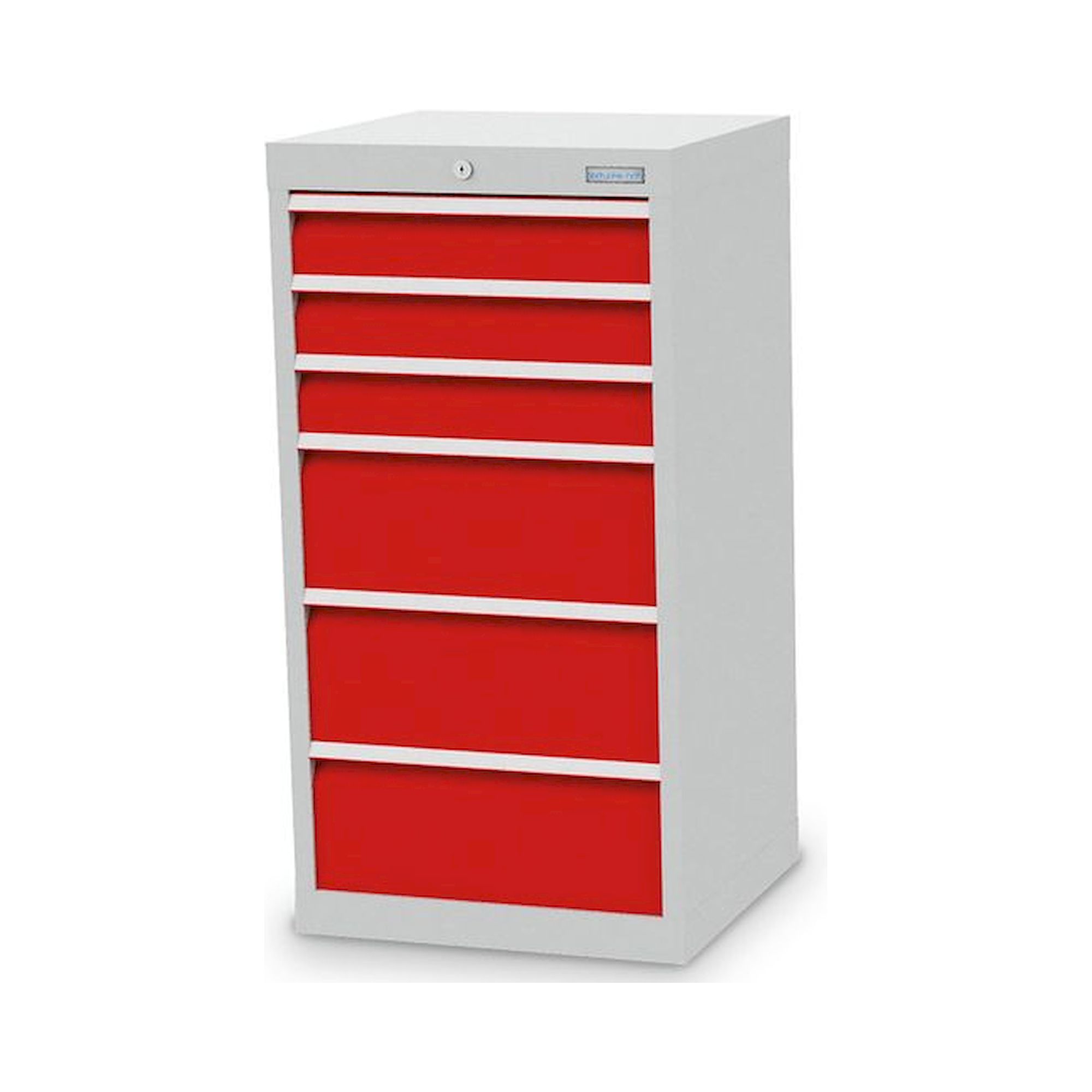 Bedrunka+Hirth 40.303-75. Schubladenschrank, Tiefe 500 mm, R 18-16, Schubladenanzahl: 6