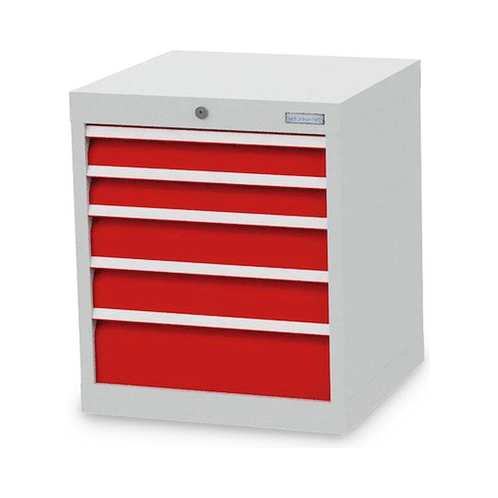 Bedrunka+Hirth 46.2210. Schubladenschrank, Tiefe 500 mm, R 18-16, Schubladenanzahl: 5