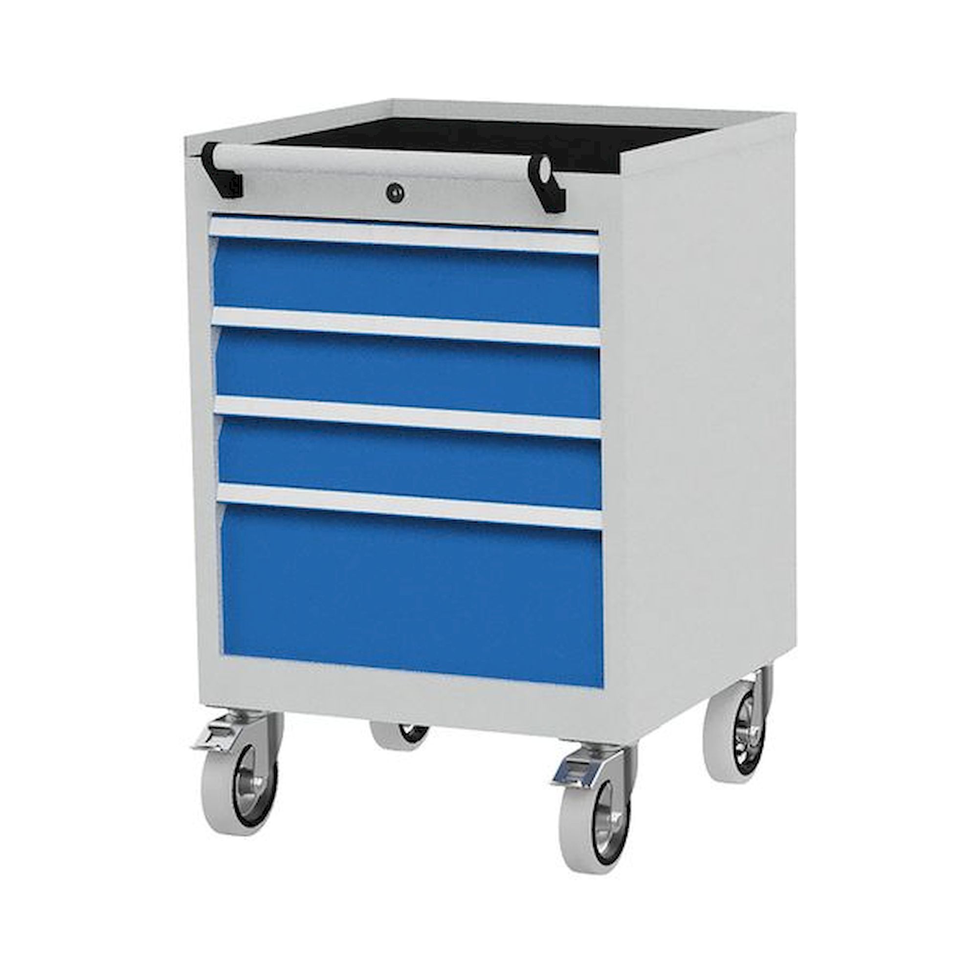 Bedrunka+Hirth 46.301M. Mobiler Schubladenschrank, Tiefe 500 mm, R 18-16, Schubladenanzahl: 4
