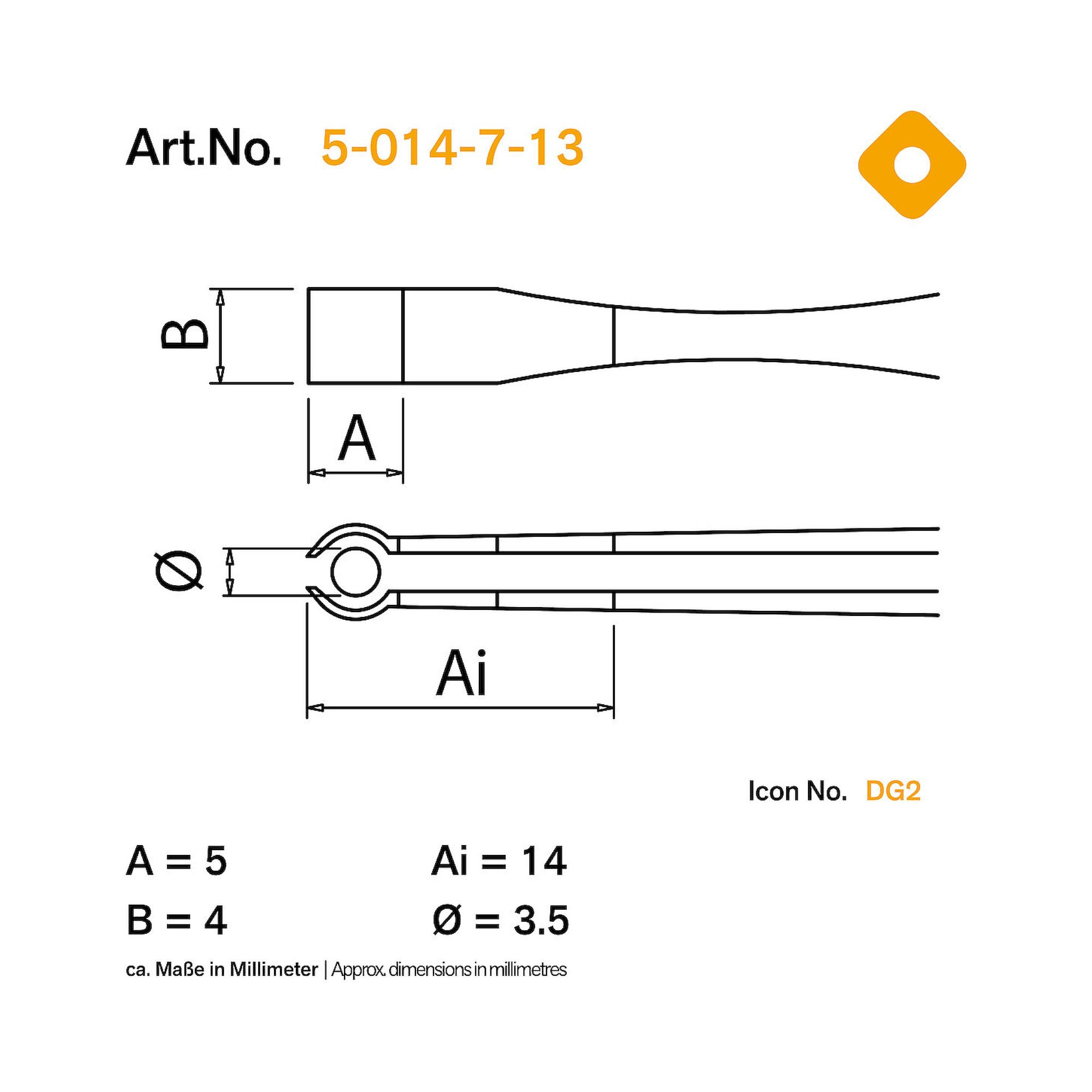 Bernstein 5-014-7-13. ESD Bestückungspinzette 120 mm Form 52 Edelstahl 3x4 mm ableitfähig