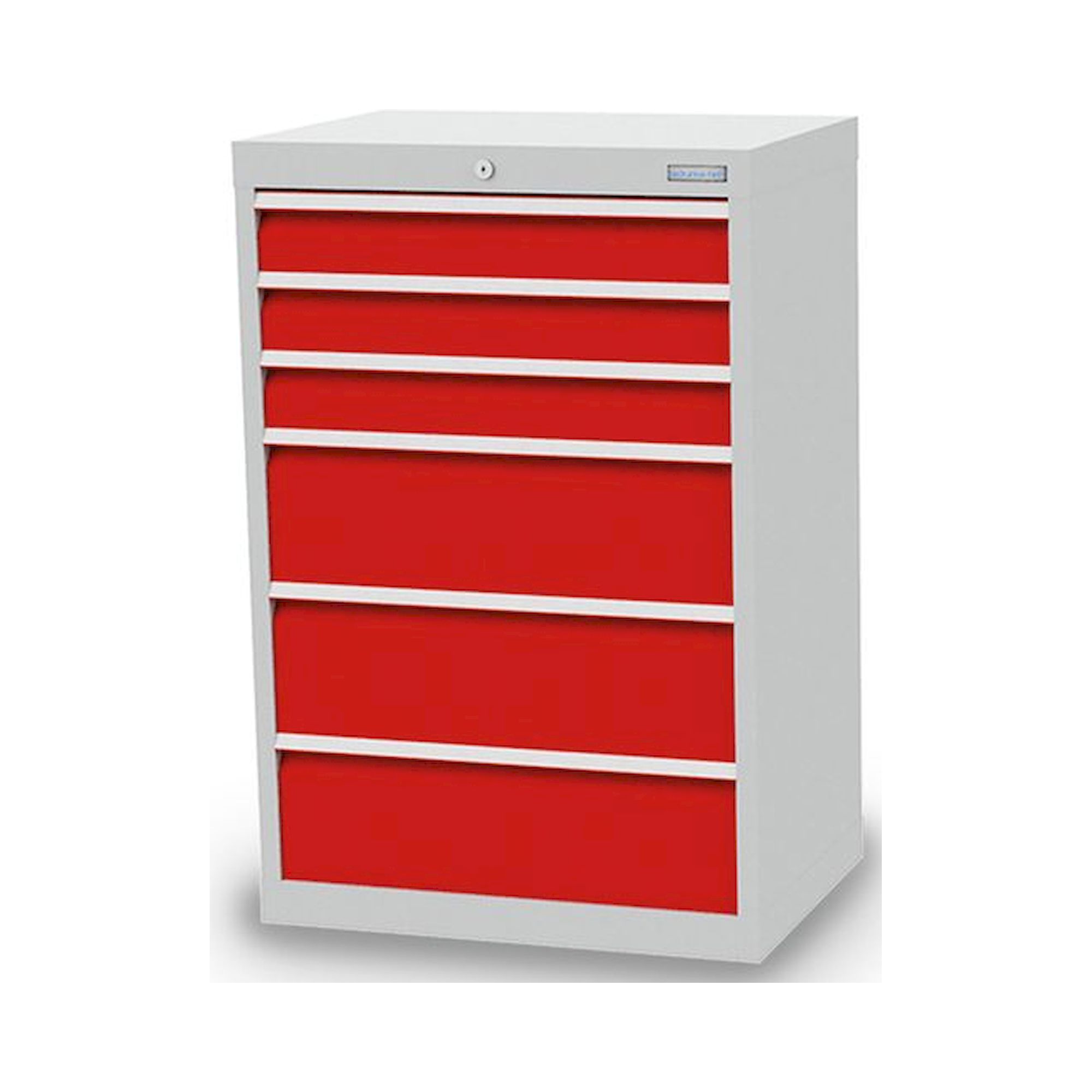 Bedrunka+Hirth 60.303. Schubladenschrank, Tiefe 500 mm, R 24-16, Schubladenanzahl: 6