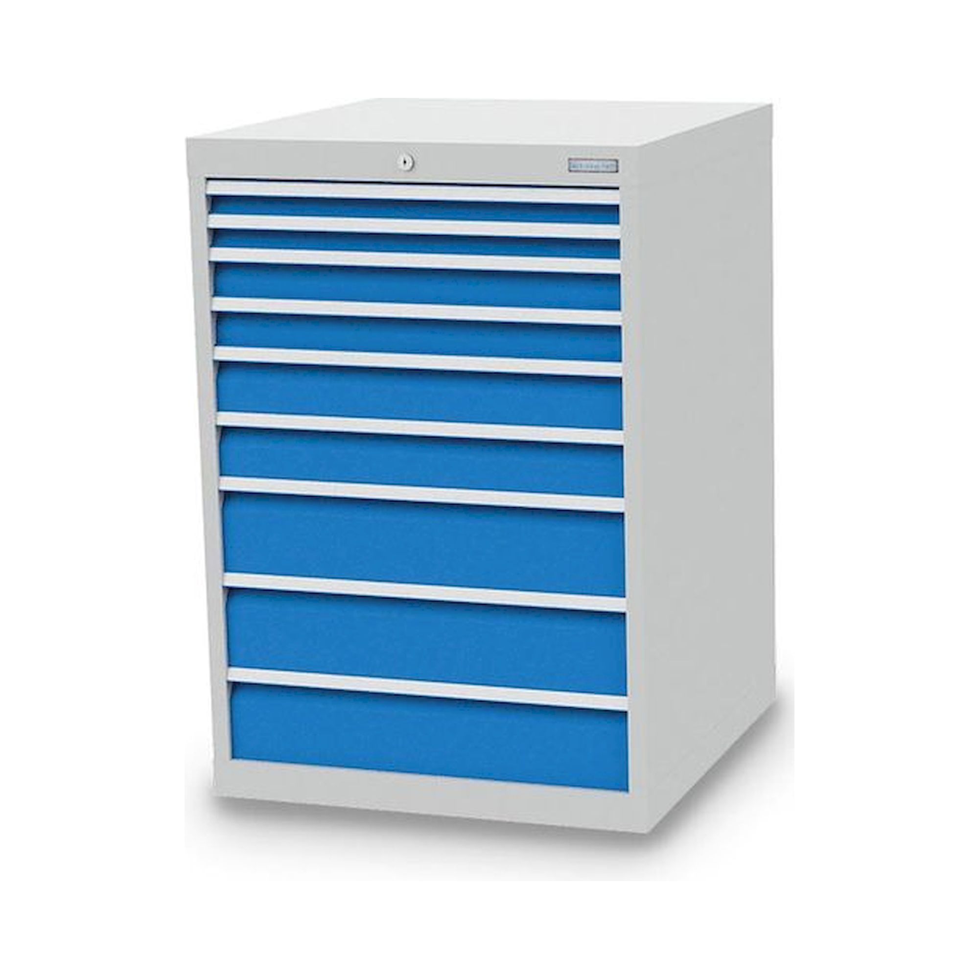 Bedrunka+Hirth 700/2223V10. Schubladenschrank, Tiefe 736 mm, R 24-24, Schubladenanzahl: 9