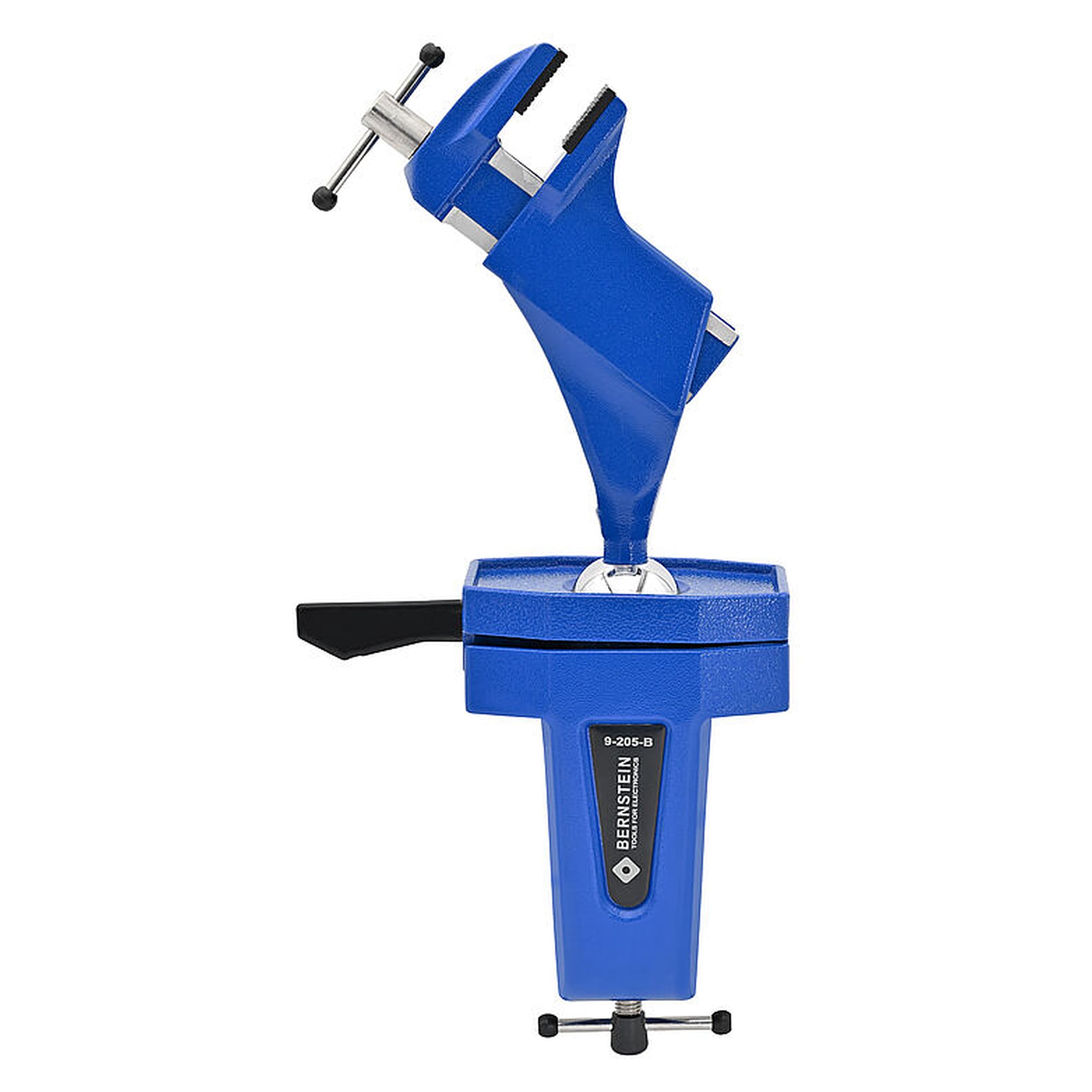 Étau à rotule SPANNFIX à serrage, largeur 70 mm, 1470 N, bleu - Bernstein 9-205-B