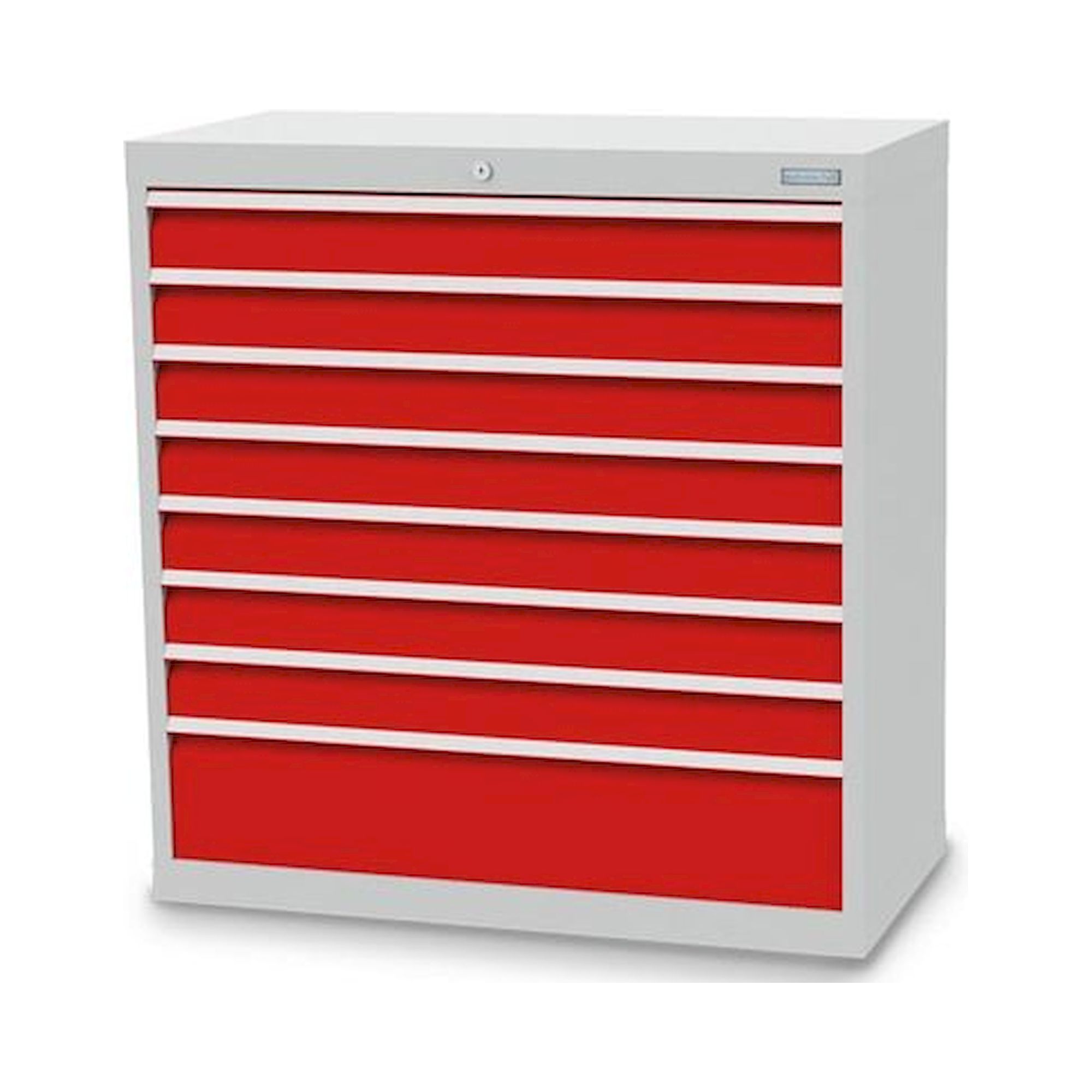 Bedrunka+Hirth 90.701. Schubladenschrank, Tiefe 500 mm, R 36-16, Schubladenanzahl: 8