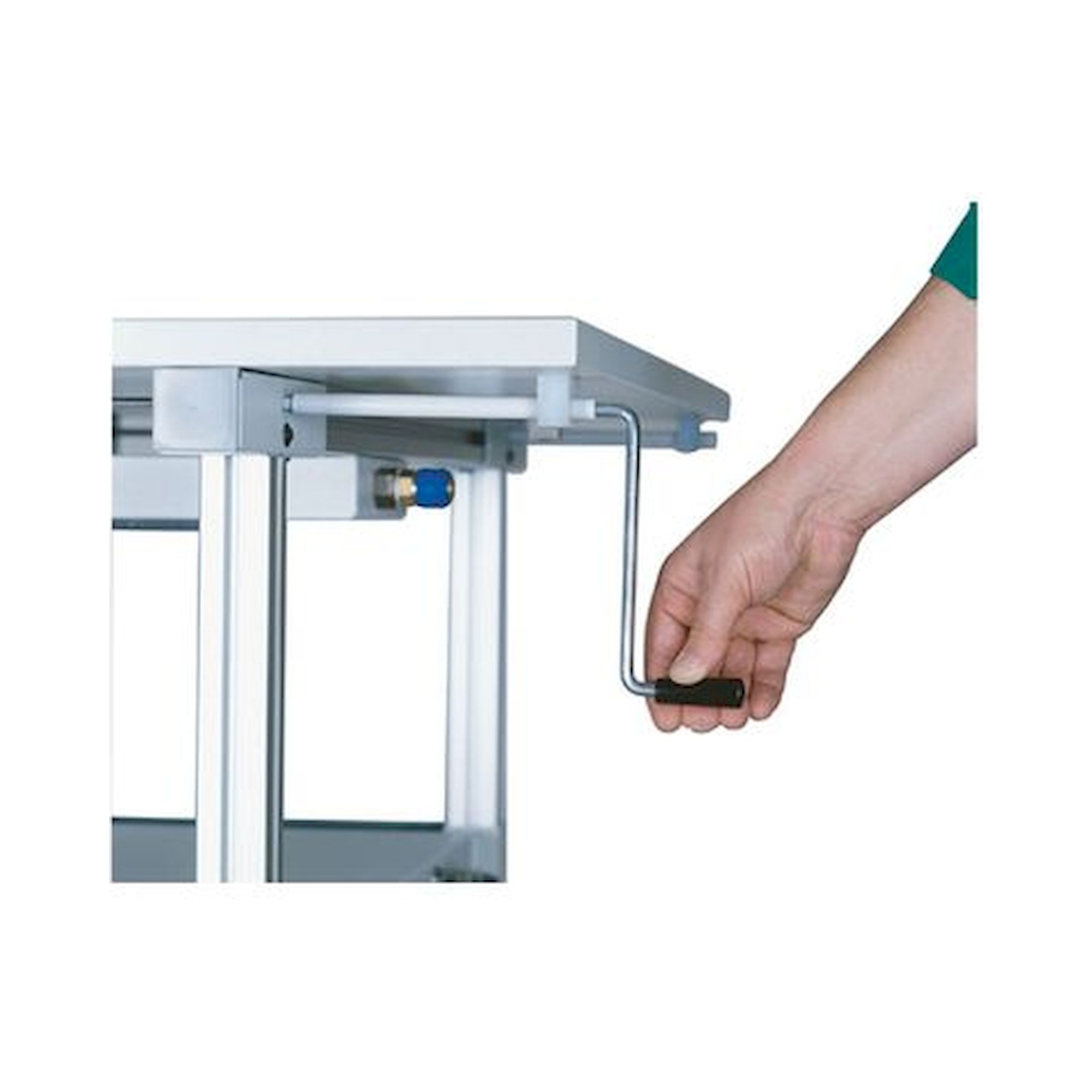 workergo châssis piètement en C, réglage manivelle - Bedrunka+Hirth C175KU60G