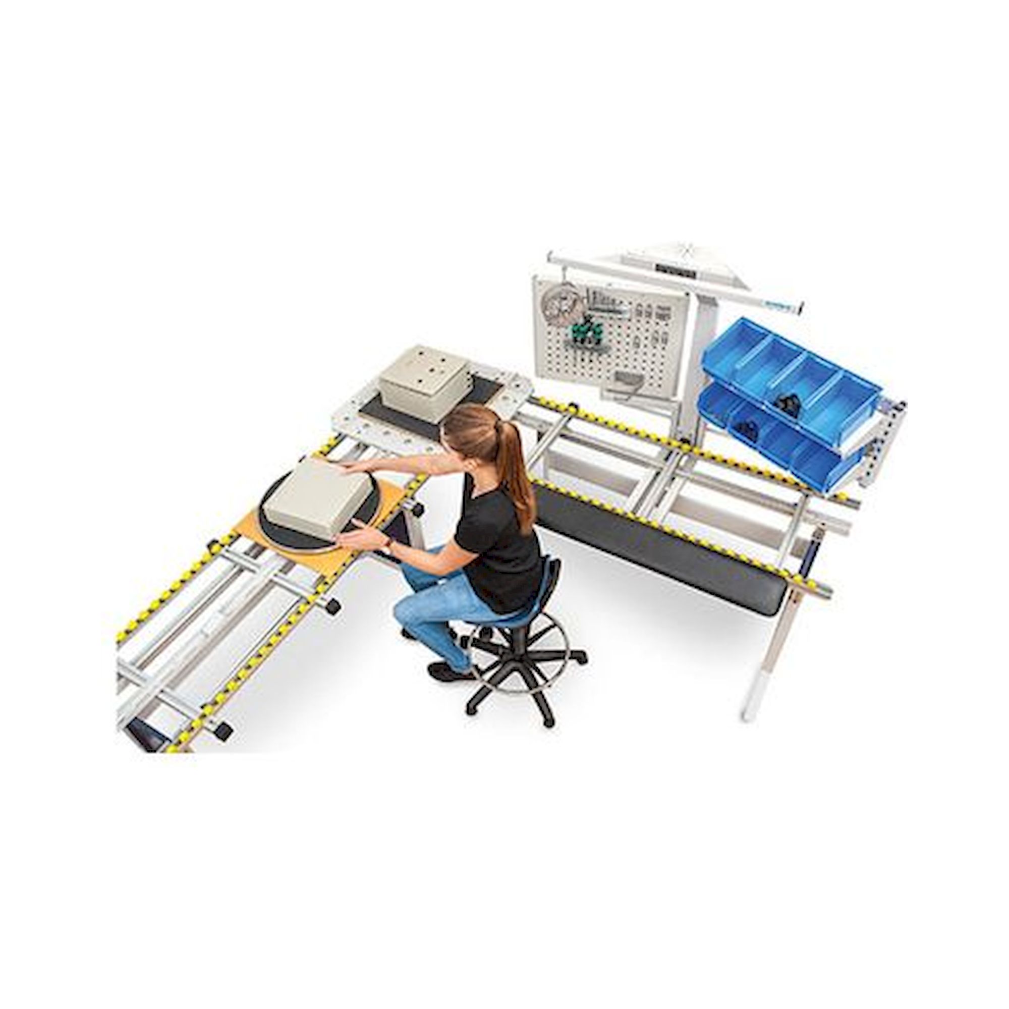 Table de base workline avec convoyeur à galets - Bedrunka+Hirth 07.60.100
