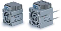 SMC CVQB32-100M-5MUB. CVQ (ø32), Compact Cylinder with Solenoid Valve