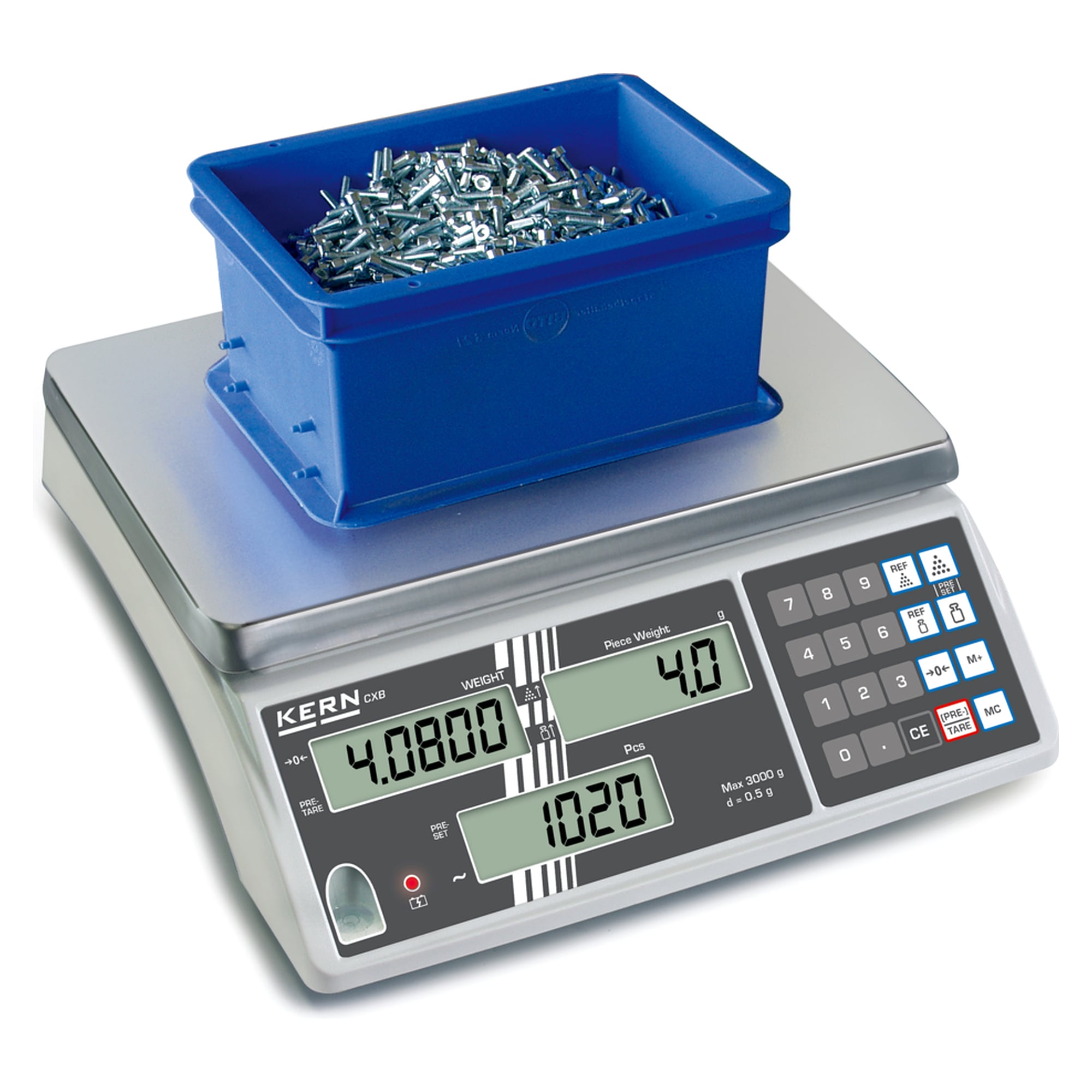 Zählwaage 30000 g Ablesbarkeit 2 g - KERN CXB 30K2