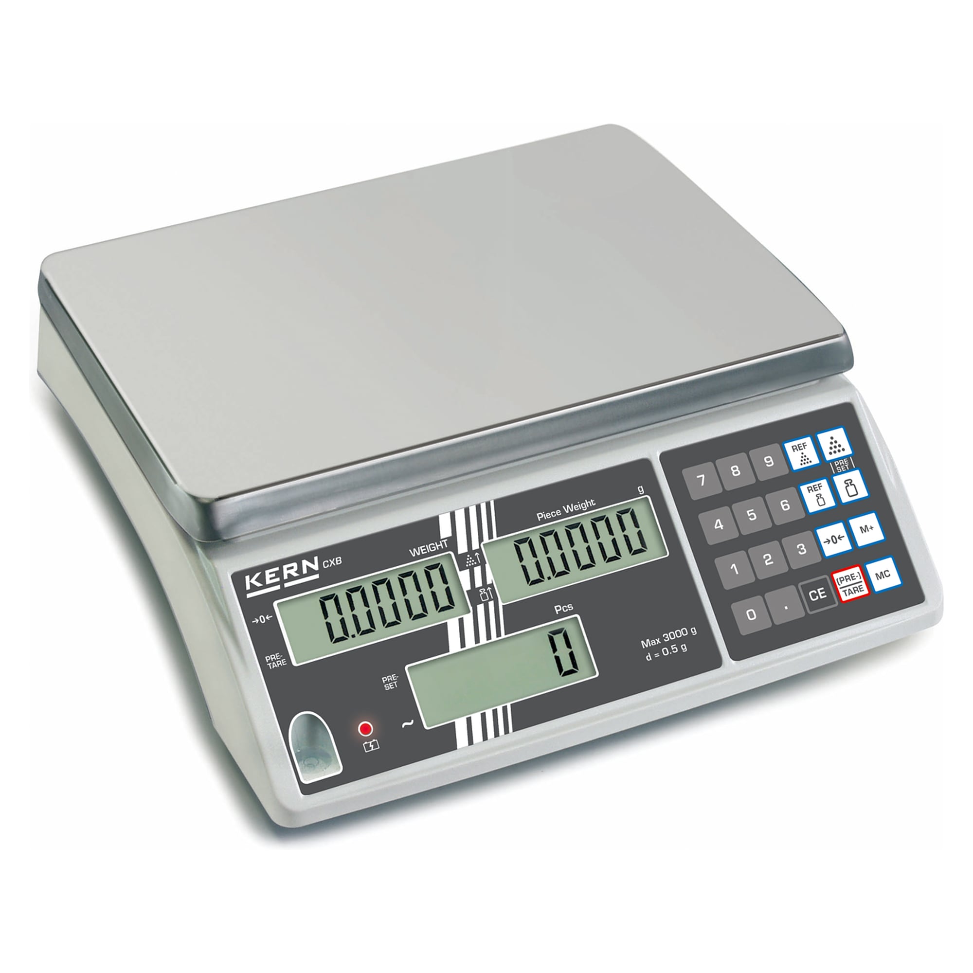 Zählwaage 3000 g Ablesbarkeit 0,2 g - KERN CXB 3K0.2