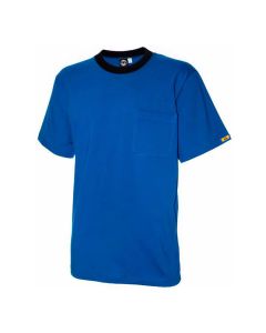 ESD T-Shirt Kurzarm, Rundhals, 96% Baumwolle, 4% Leitgarn, kobaltblau